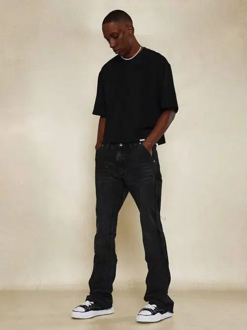 Jean Wakiko x Akira Stacked Workwear Skinny Jeans Size US 32 / EU 48 - 7 Thumbnail