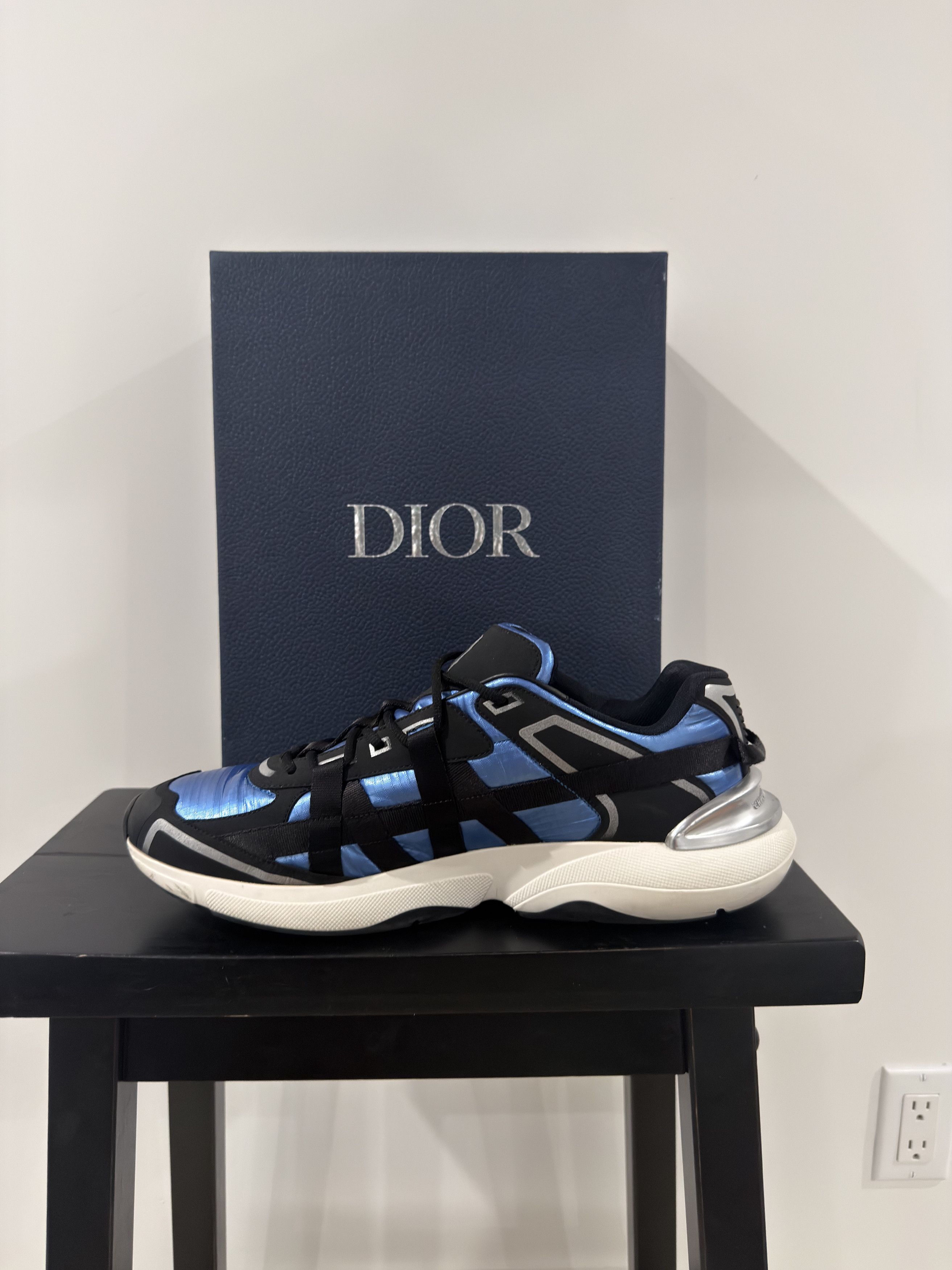 Club Sorayama × Dior Dior x Sorayama B24 Runtek Blue/Black Size US 13 / EU 46 - 7 Thumbnail