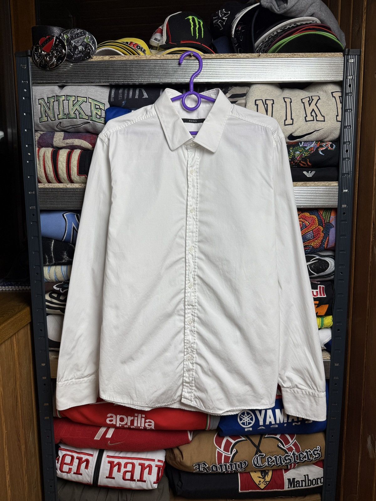 Gucci Gucci Shirt White size 44/17 Size US L / EU 52-54 / 3 - 1 Thumbnail