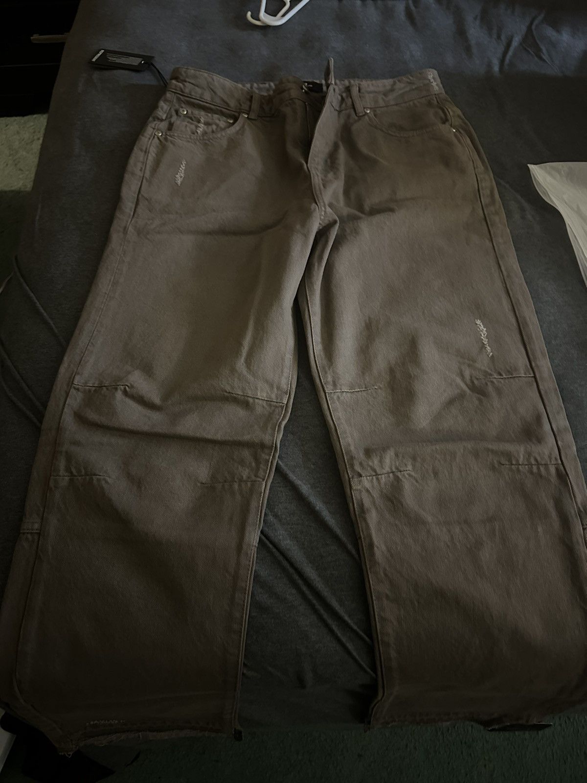 Represent Clo. Represent Clo Brown Stepped Hem Jeans Size US 32 / EU 48 - 4 Thumbnail