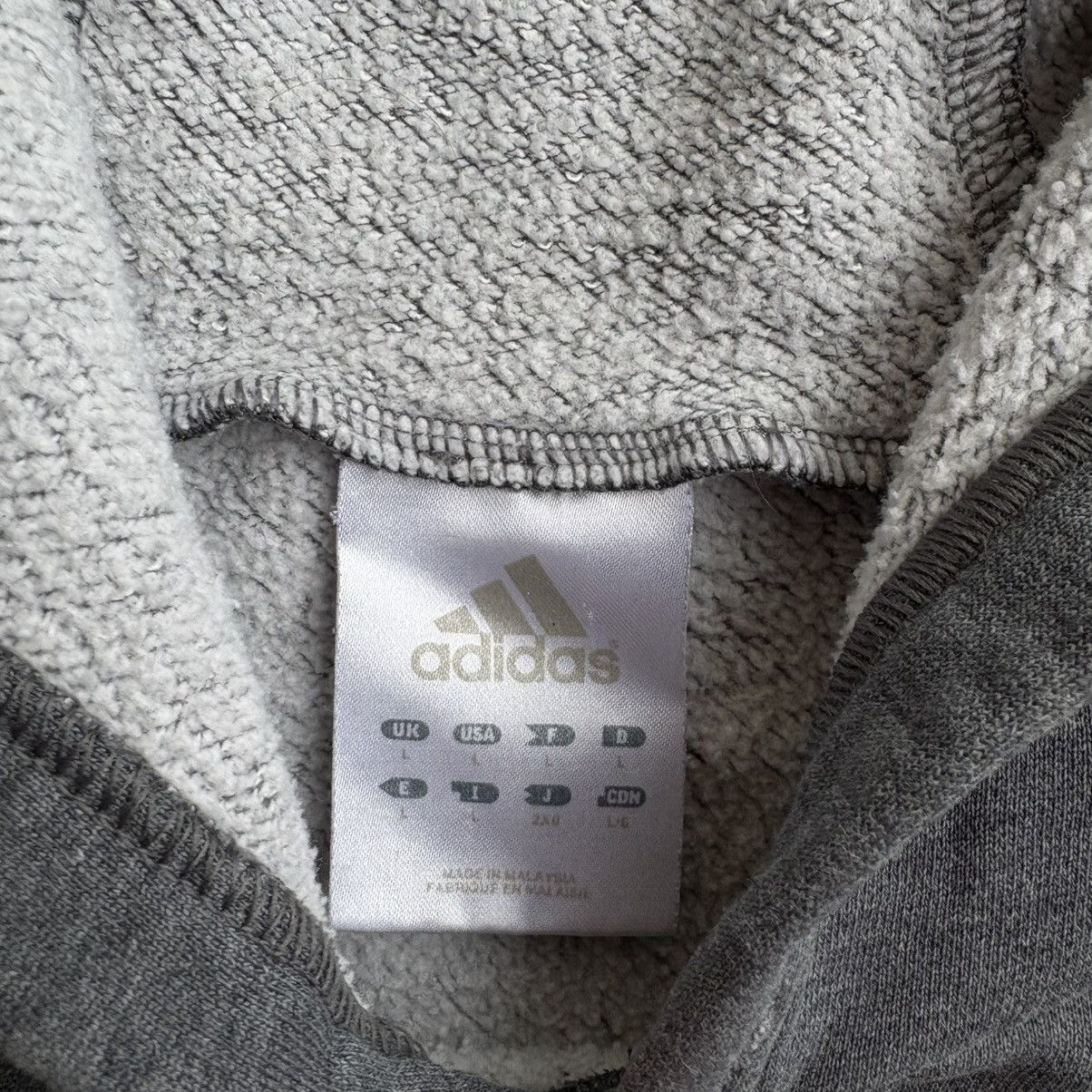 Adidas × Vintage Y2K Vintage Adidas Skater Hoodie Gray and White Baggy Large Size US L / EU 52-54 / 3 - 3 Thumbnail