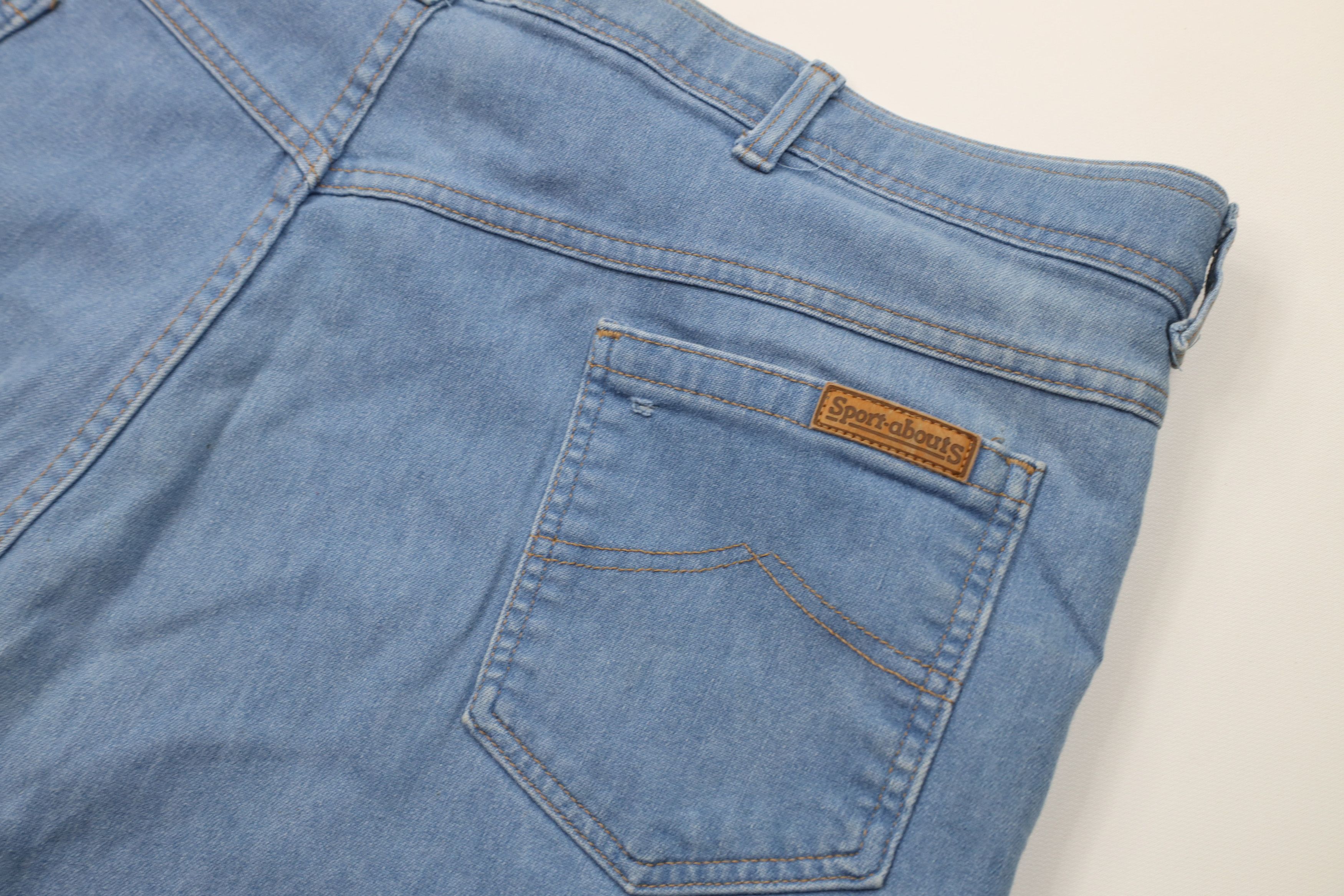 Vintage Vintage 70s Streetwear Flared Wide Leg Denim Jeans Blue USA Size US 44 / EU 60 - 13 Thumbnail