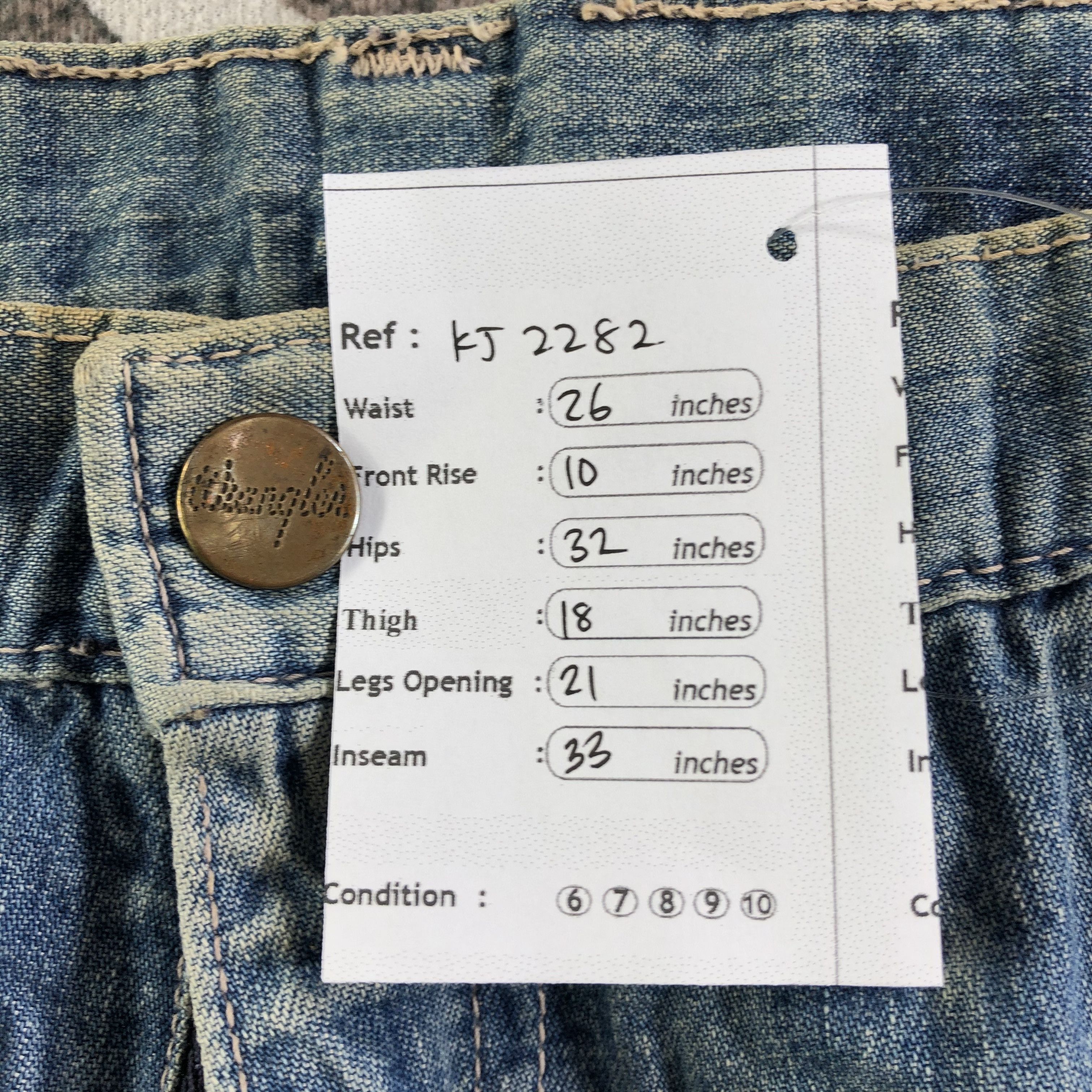 Vintage Vintage Wrangler Bell Bottom Jeans Flare Denim KJ2282 Size US 26 / EU 42 - 8 Thumbnail