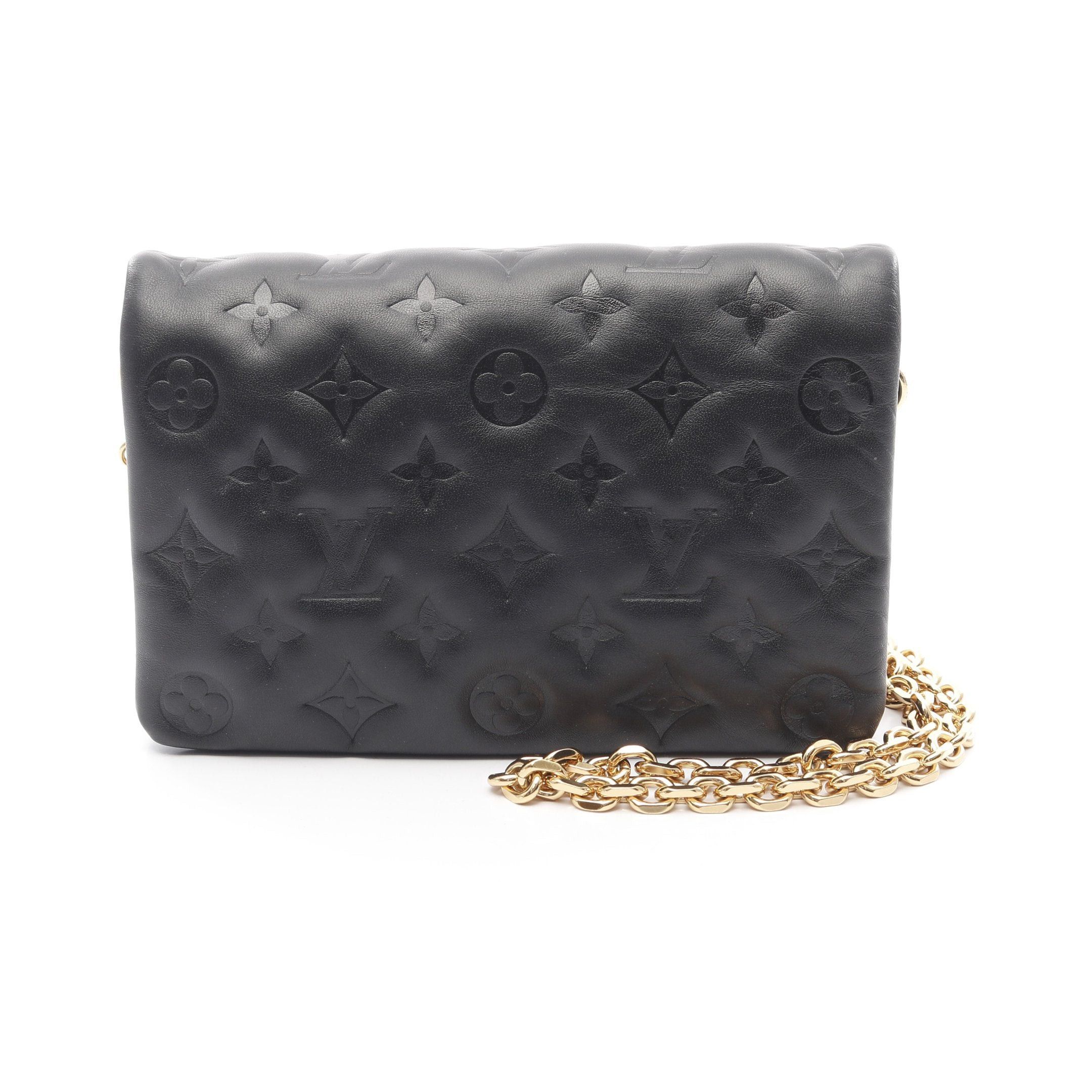 Louis Vuitton Louis Vuitton Pochette Coussin Monogram Embossed Noir Shoulder Bag Lambskin Black Size ONE SIZE - 1 Thumbnail