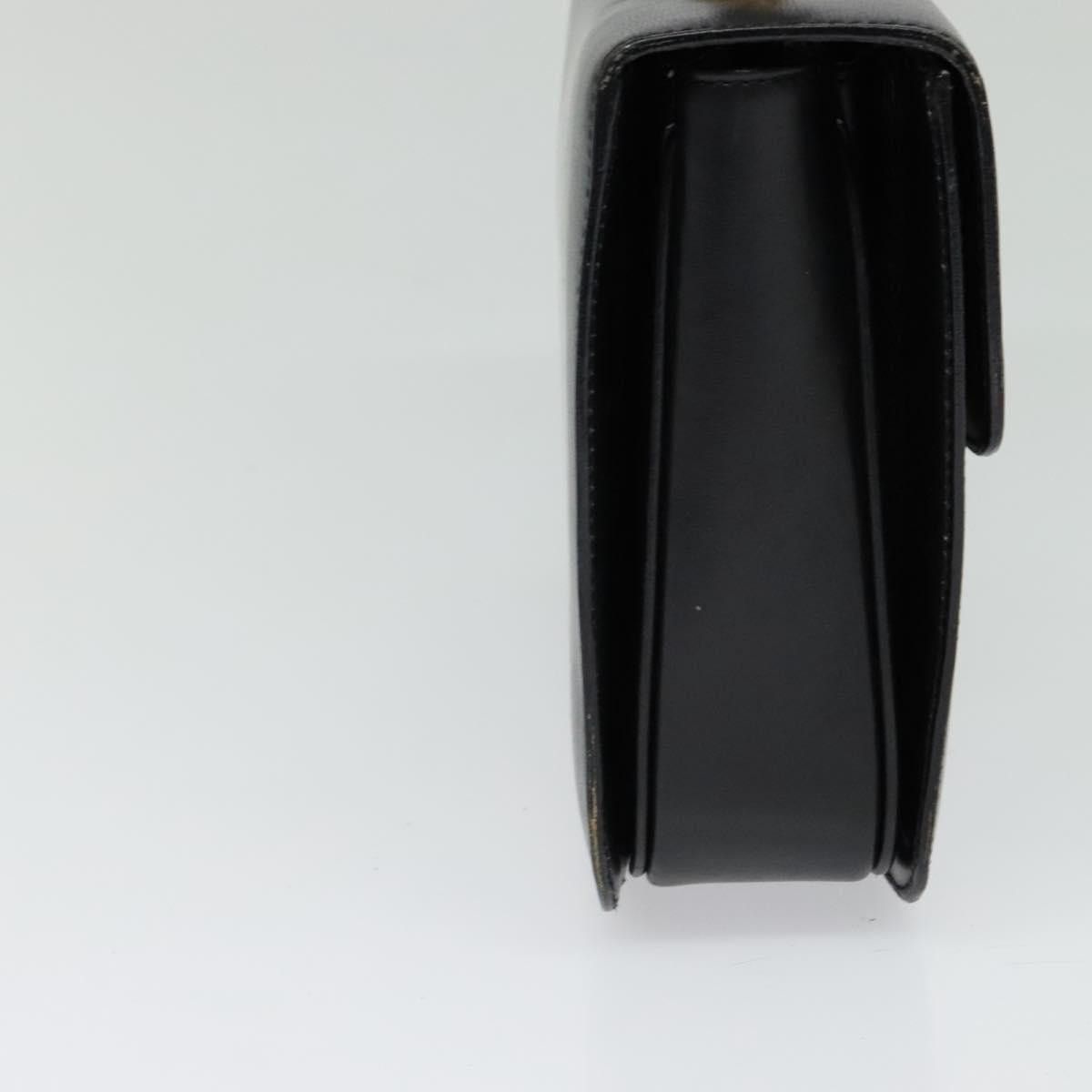 Celine CELINE Hand Bag Leather Black Gold Size ONE SIZE - 4 Thumbnail