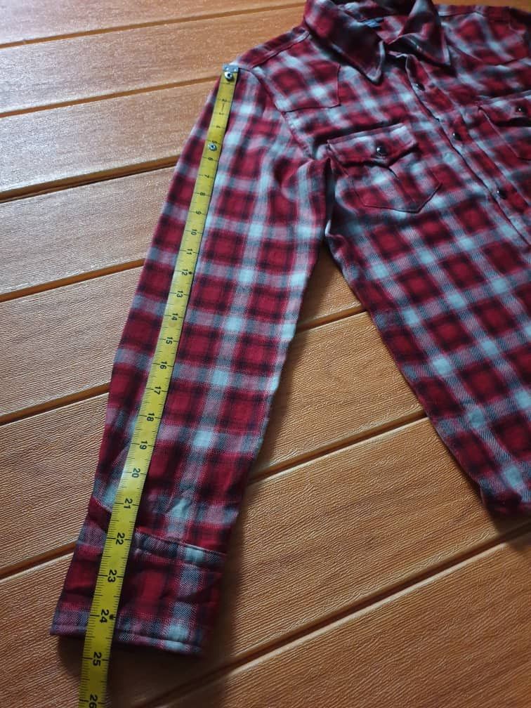 JACKROSE 🔥JACK ROSE Checkered Red Western Shirt Size US M / EU 48-50 / 2 - 9 Thumbnail