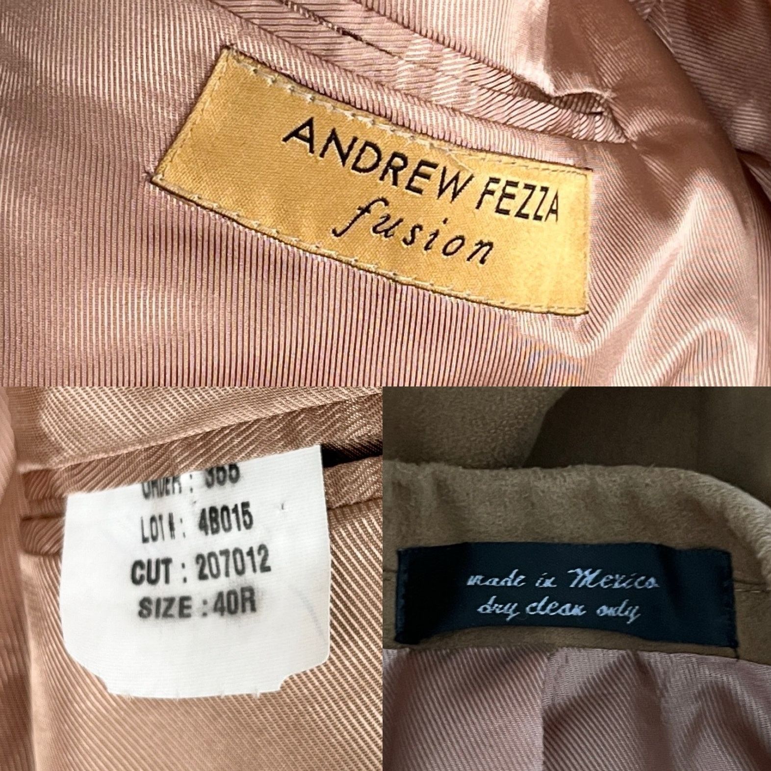 Andrew Fezza Andrew Fezza Fusion Blazer 40R Camel Tan Soft Size 40R - 7 Thumbnail
