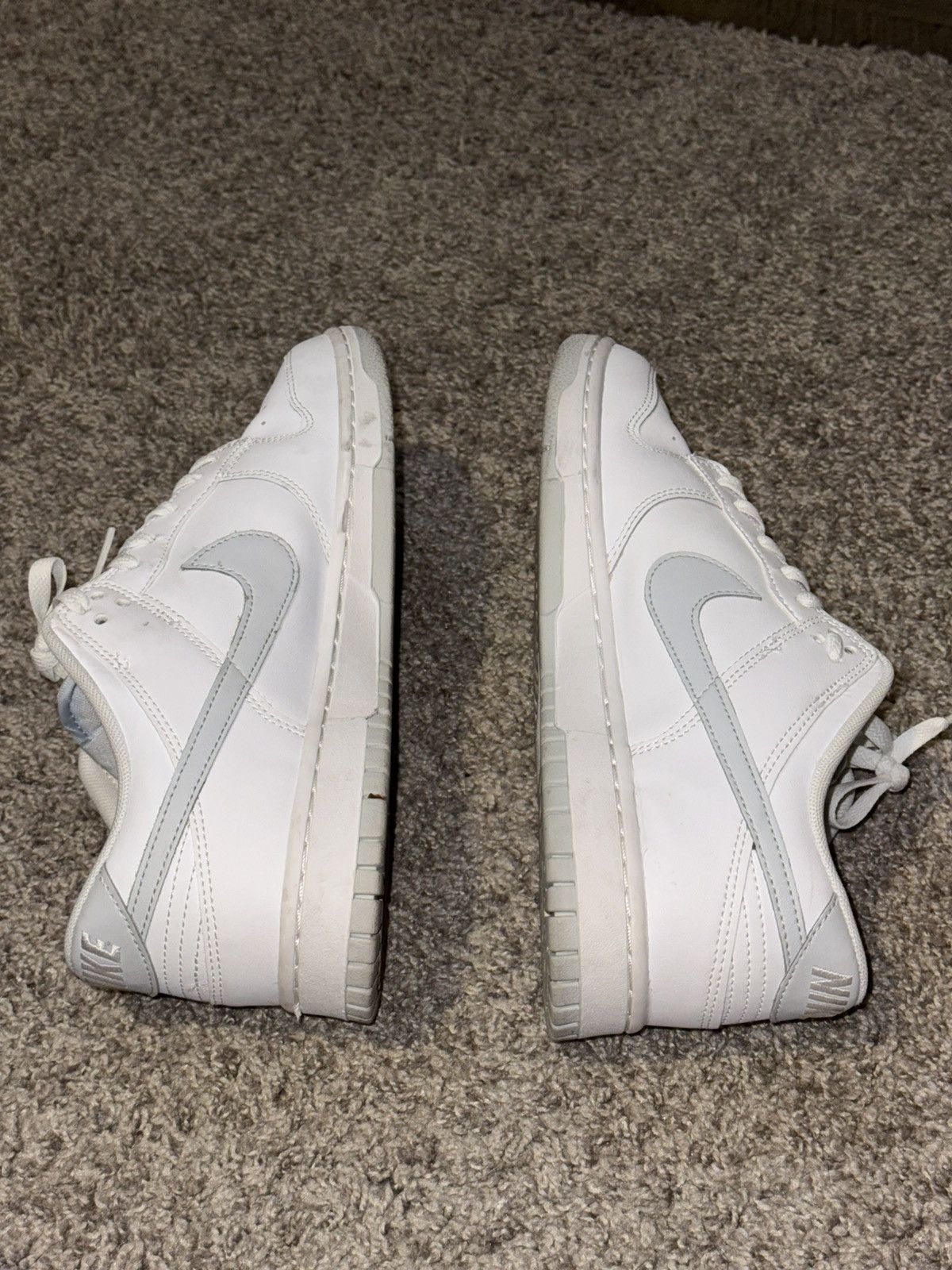 Nike Nike Dunk Low Retro White Pure Platinum Size US 10.5 / EU 43-44 - 2 Thumbnail