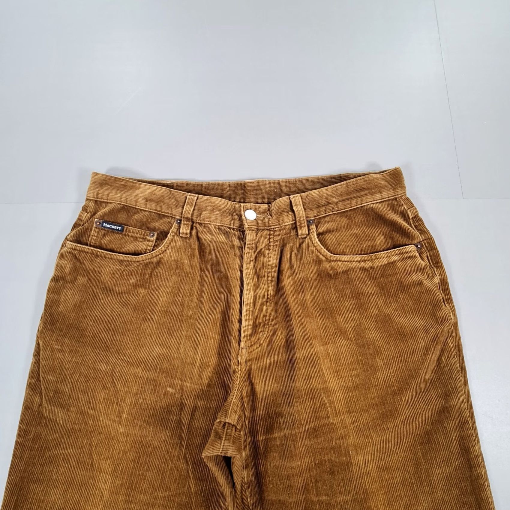 Hackett Hackett London Mens Trousers Brown Corduroy Cotton Straight Leg W36 L31 Pants Size US 36 / EU 52 - 2 Thumbnail