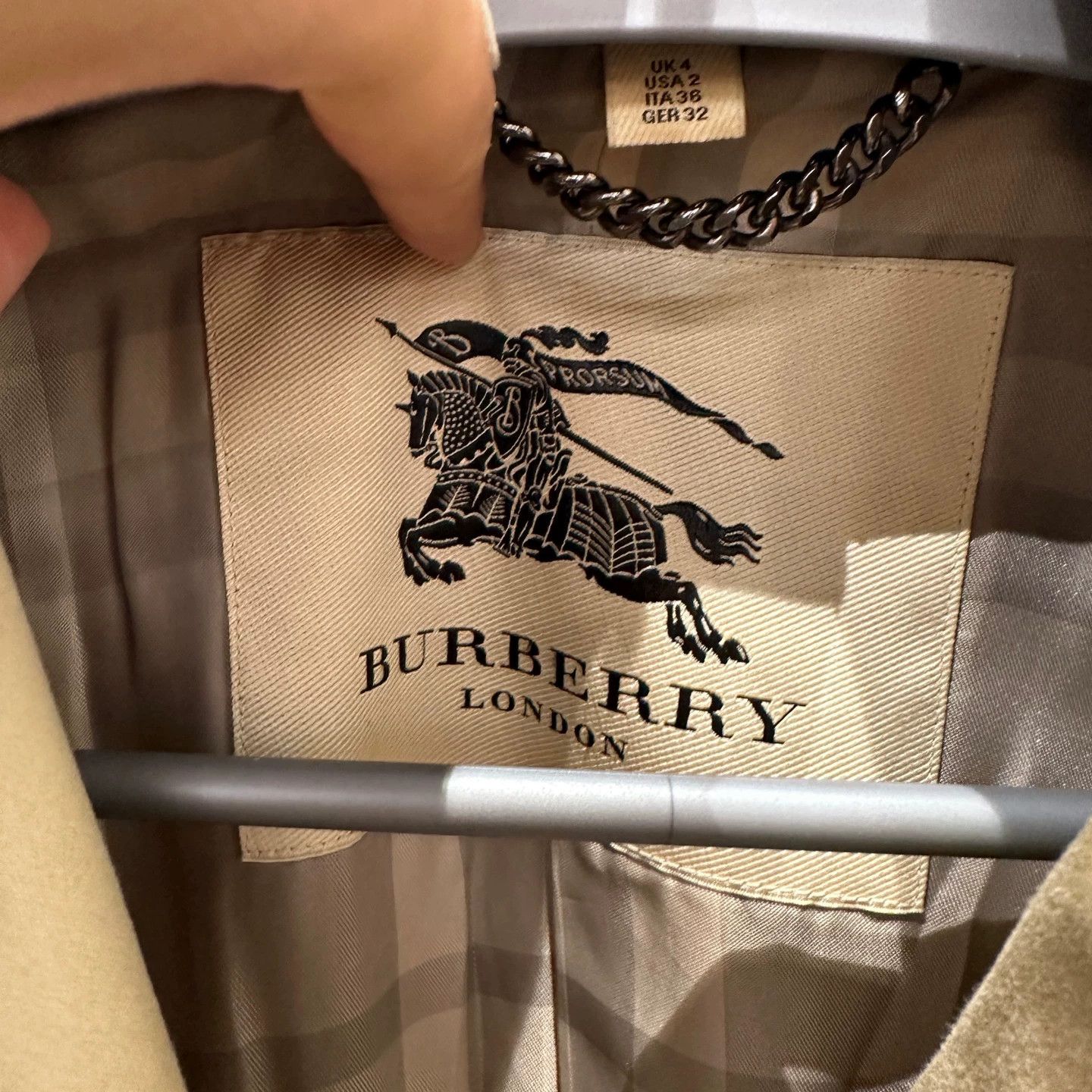Burberry Burberry feb503 Double Breasted Belted Trench Coat UK4 Size XS / US 0-2 / IT 36-38 - 3 Thumbnail