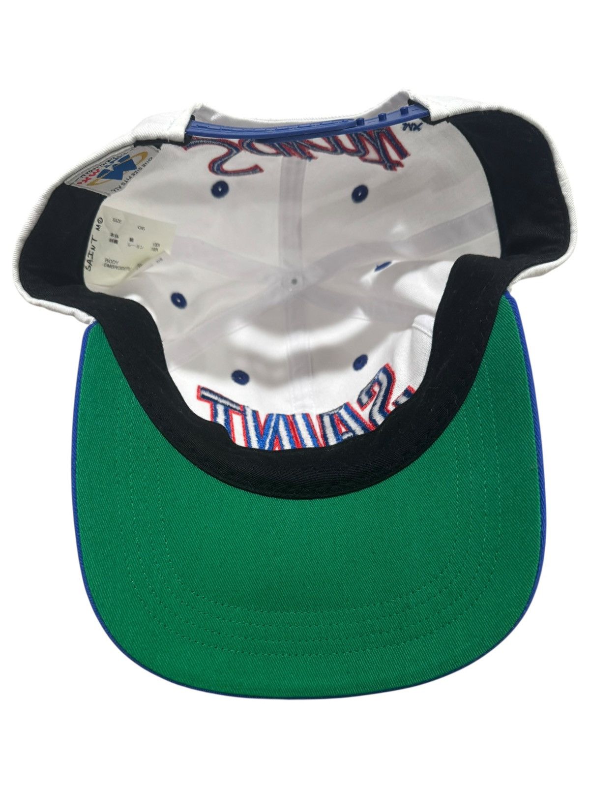 Saint Michael Saint Michael Authentic God Love Giants Snapback White Blue Size ONE SIZE - 4 Thumbnail