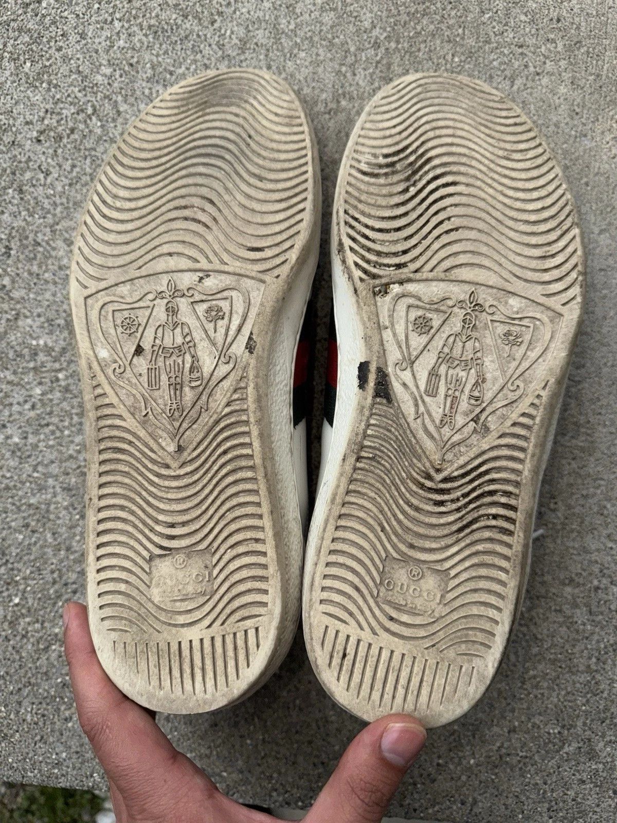 Gucci Gucci Ace Sneakers 9.5 White Leather Low 386750 Size US 9.5 / EU 42-43 - 12 Thumbnail