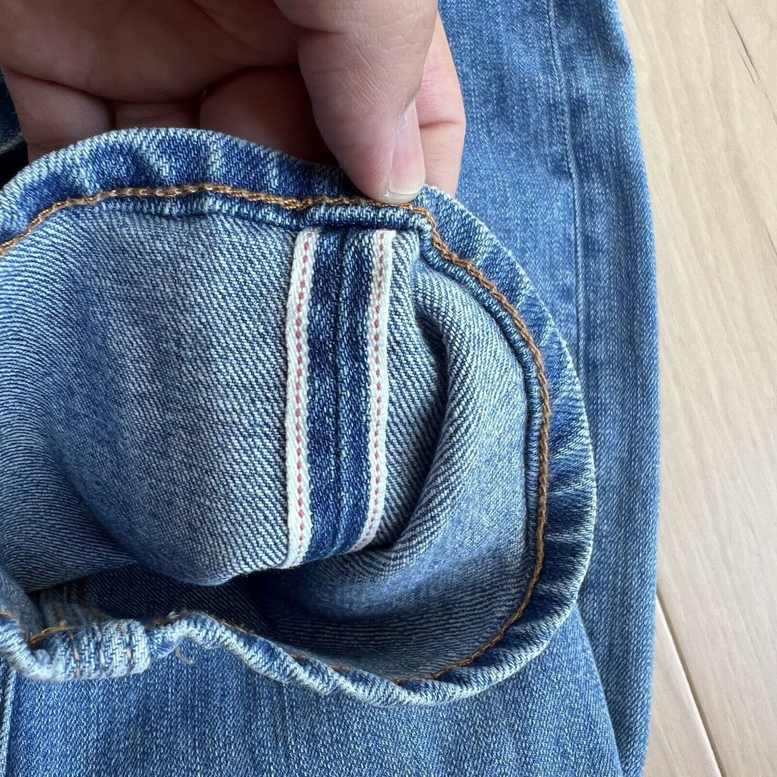 Doublewood Doublewood Project Selvedge Jeans 33 Blue Slim Fit Casual Size US 33 - 8 Thumbnail