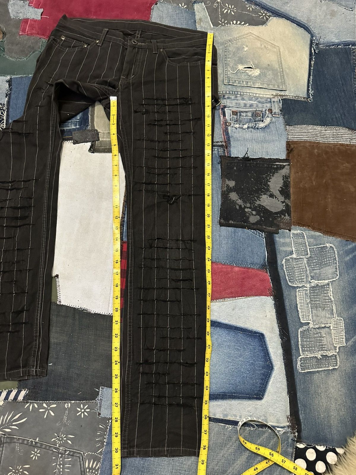 Hysteric Glamour Hysteric glamour distressed Bondage Punk Back Strap Pants Size US 30 / EU 46 - 16 Thumbnail