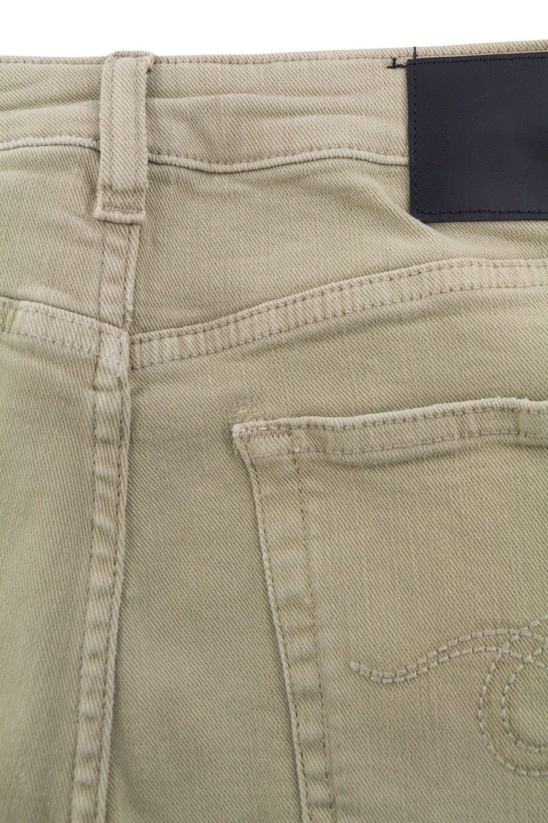 R13 BOY STRAIGHT 27 Khaki Stretch Cropped Jeans 89843 Size 27" / US 4 / IT 40 - 14 Thumbnail
