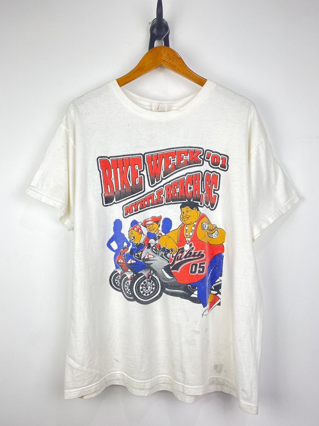 Rap Tees × Vintage Vintage Black Bike Week 2001 T-Shirts DAT630 Size US XL / EU 56 / 4 - 1 Thumbnail