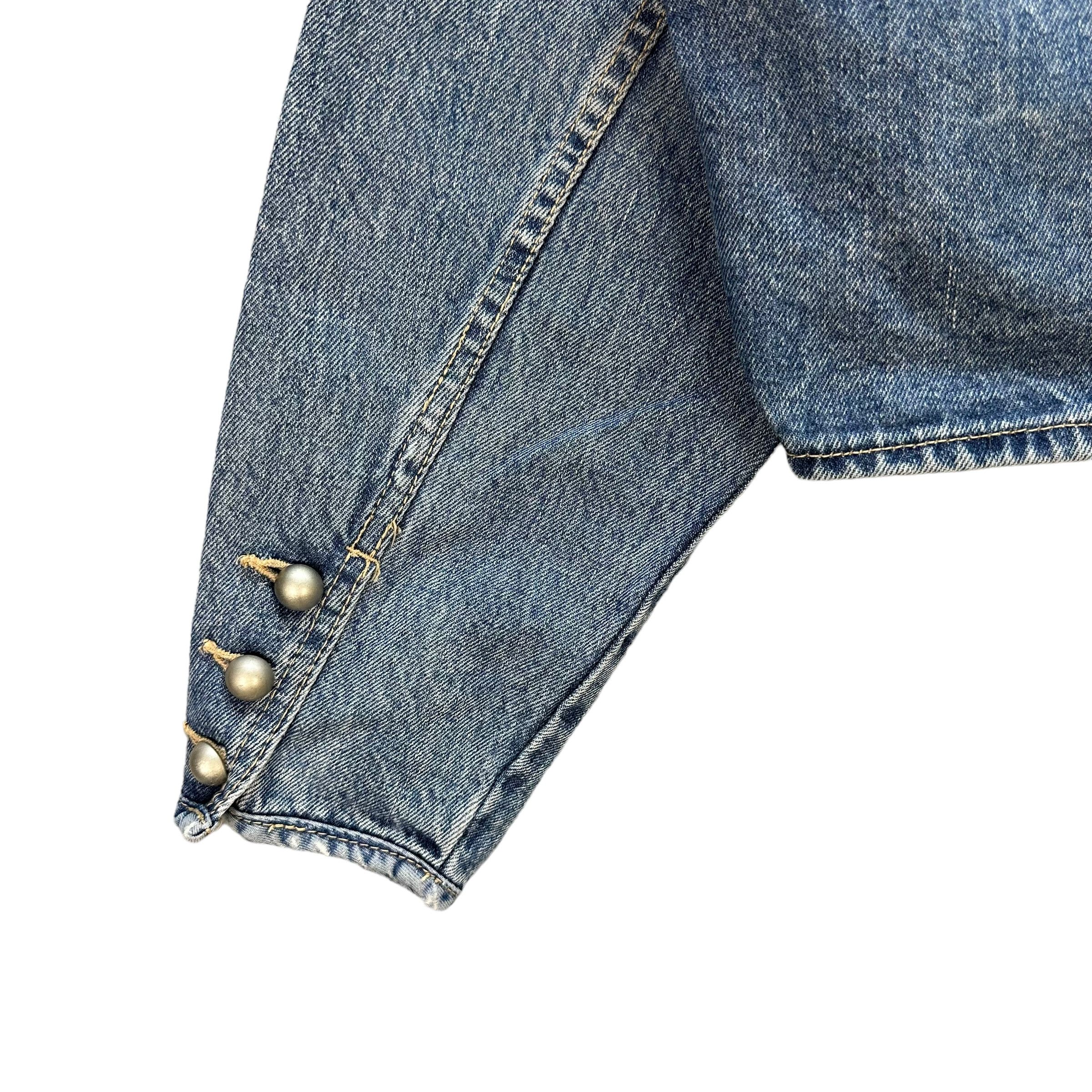 Japanese Brand Vintage Denim Jacket Nice Design #A2-0031 Size M / US 6-8 / IT 42-44 - 14 Thumbnail