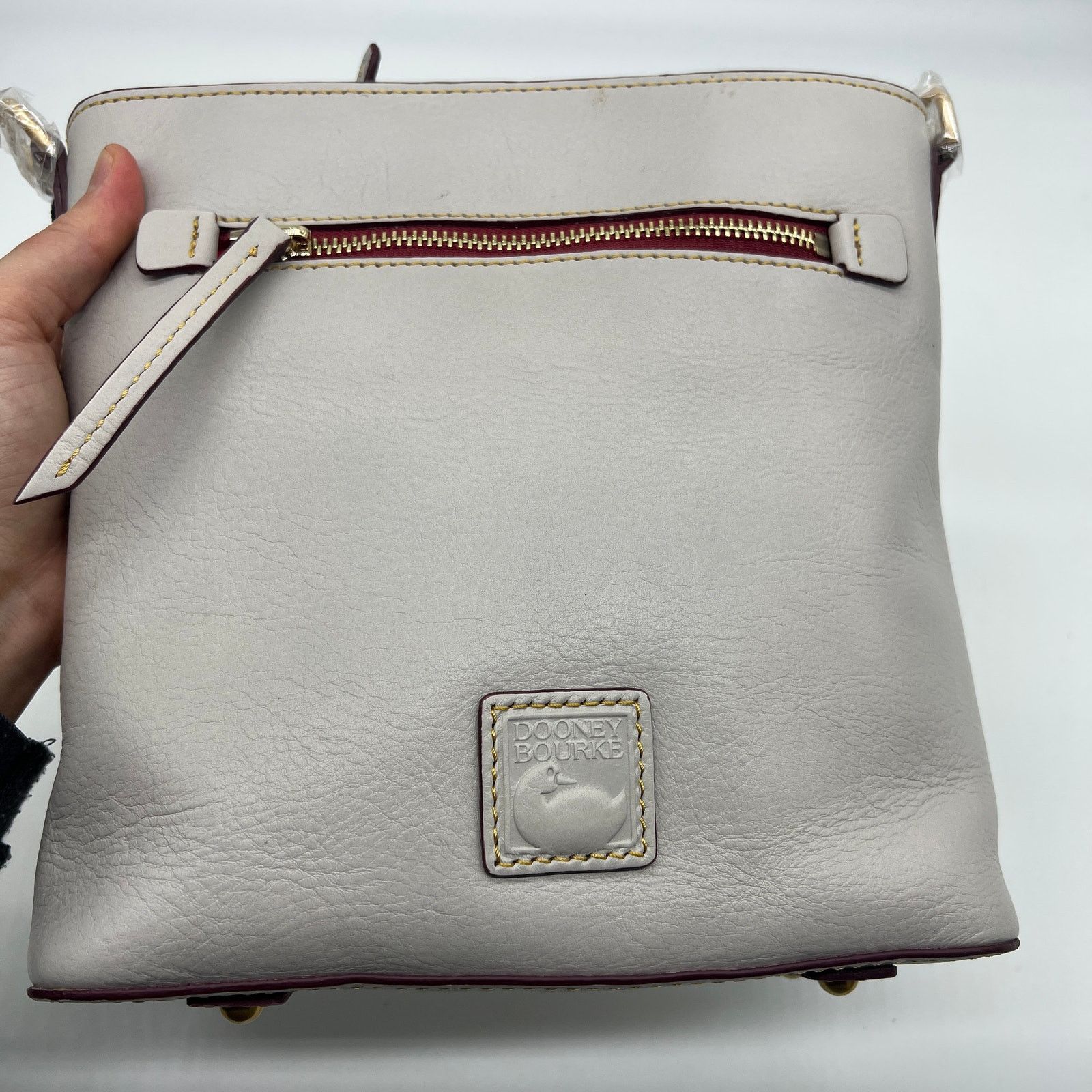 Dooney & Bourke Dooney & Bourke Florentine Zip Crossbody Handbags Ecru Size ONE SIZE - 8 Thumbnail