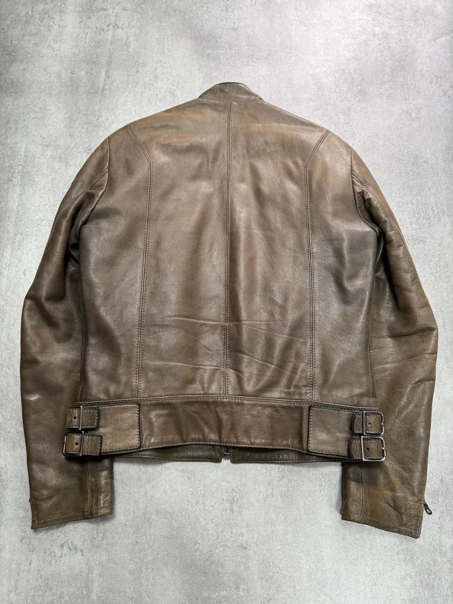 Versace AW2009 Versace Triple Zips Brown Leather Jacket Size US M / EU 48-50 / 2 - 4 Thumbnail