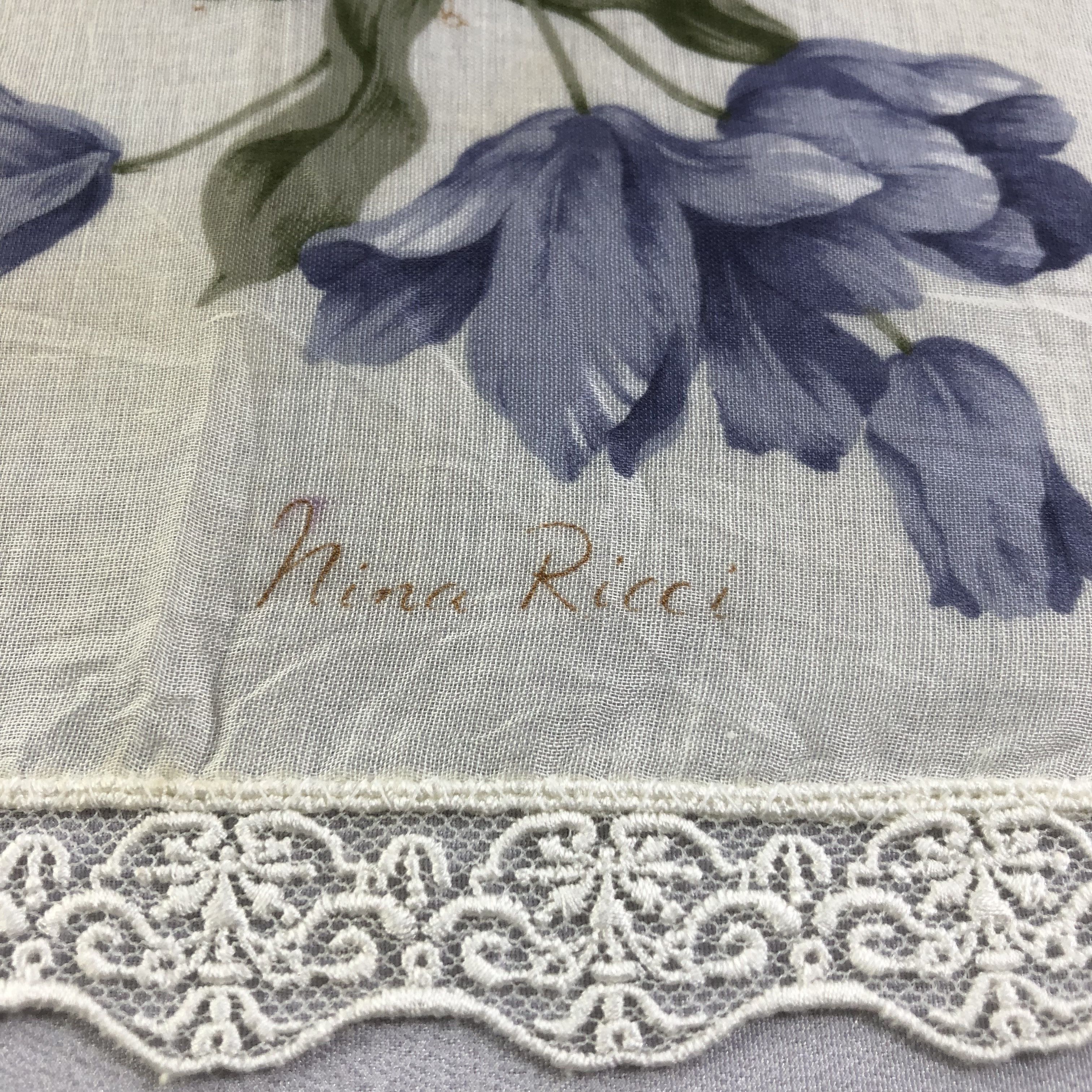 Nina Ricci Nina Ricci Lace Handkerchief Neckerchief Bandana H1686 Size ONE SIZE - 4 Thumbnail