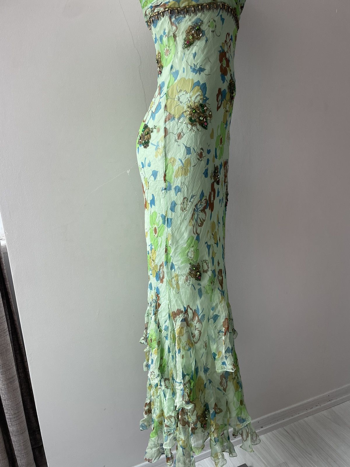 Vintage Parisian silk dress Size S / US 4 / IT 40 - 14 Thumbnail