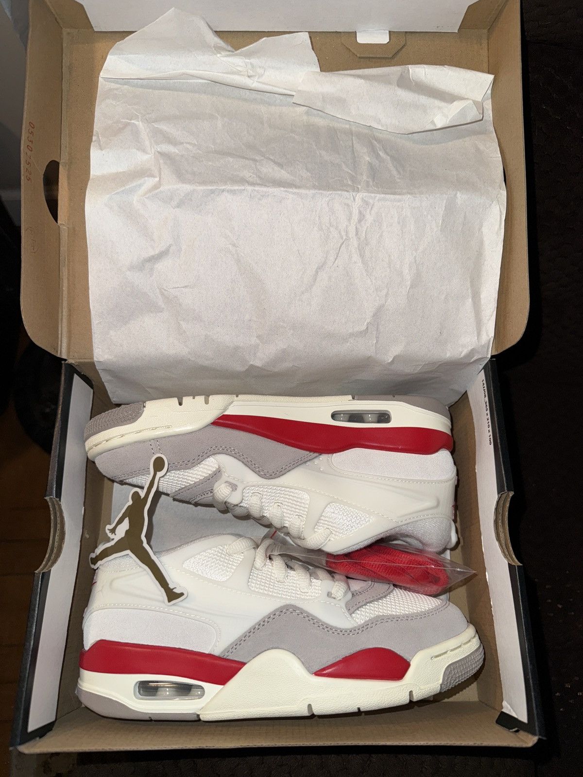 Jordan Brand Nike Air Jordan 4 RM (GS) sail/white/fire red/grey 4y/5.5w Size US 5.5 / IT 35.5 - 7 Thumbnail