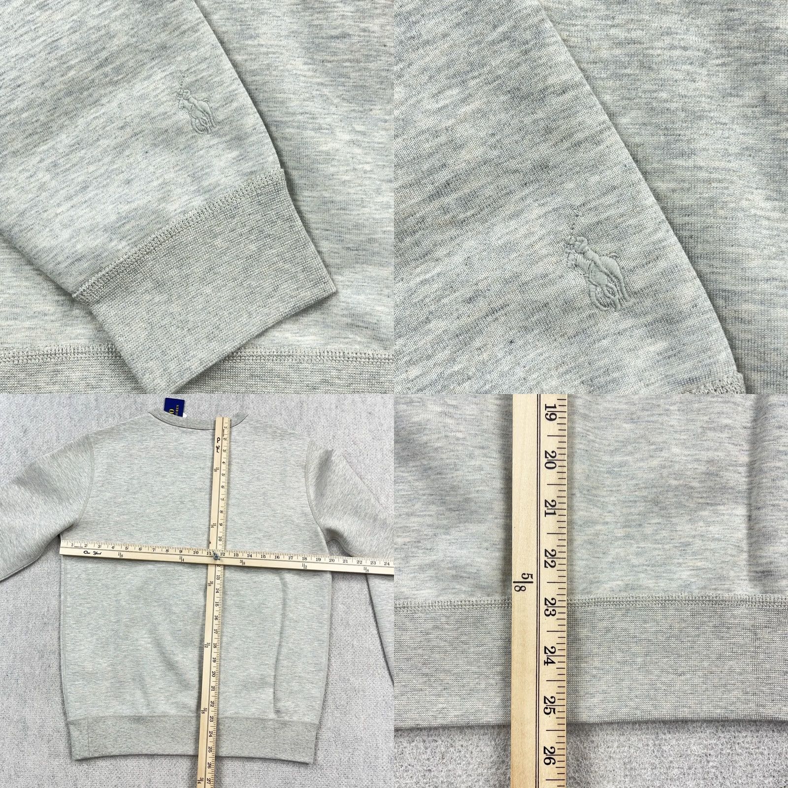 Polo Ralph Lauren Polo Ralph Lauren Sweatshirt Men Small Heather Gray Big Pony Crewneck Sweater Size US S / EU 44-46 / 1 - 8 Thumbnail