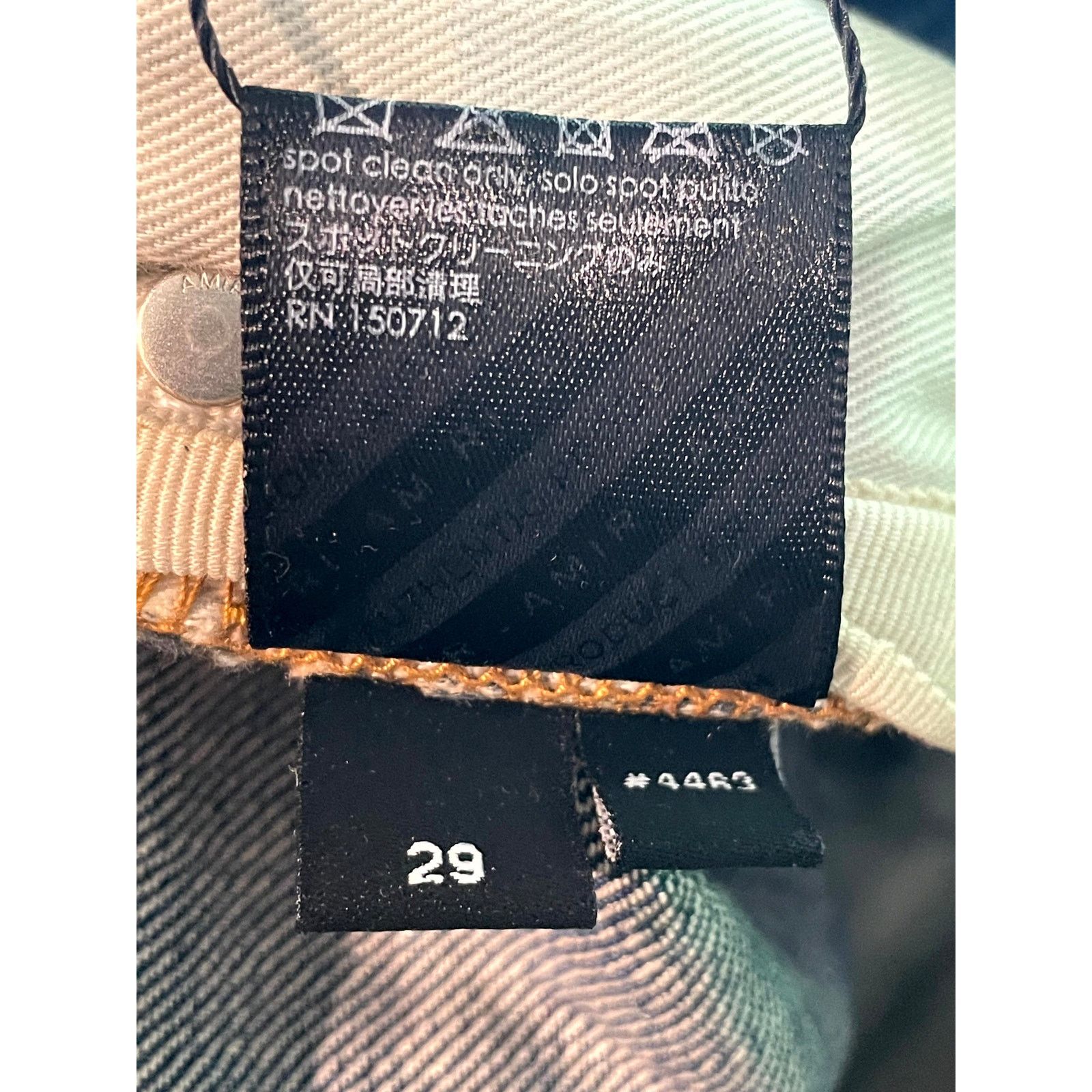 Amiri Amiri Wide Leg Thrasher Darkwash Jeans Size US 29 - 8 Thumbnail