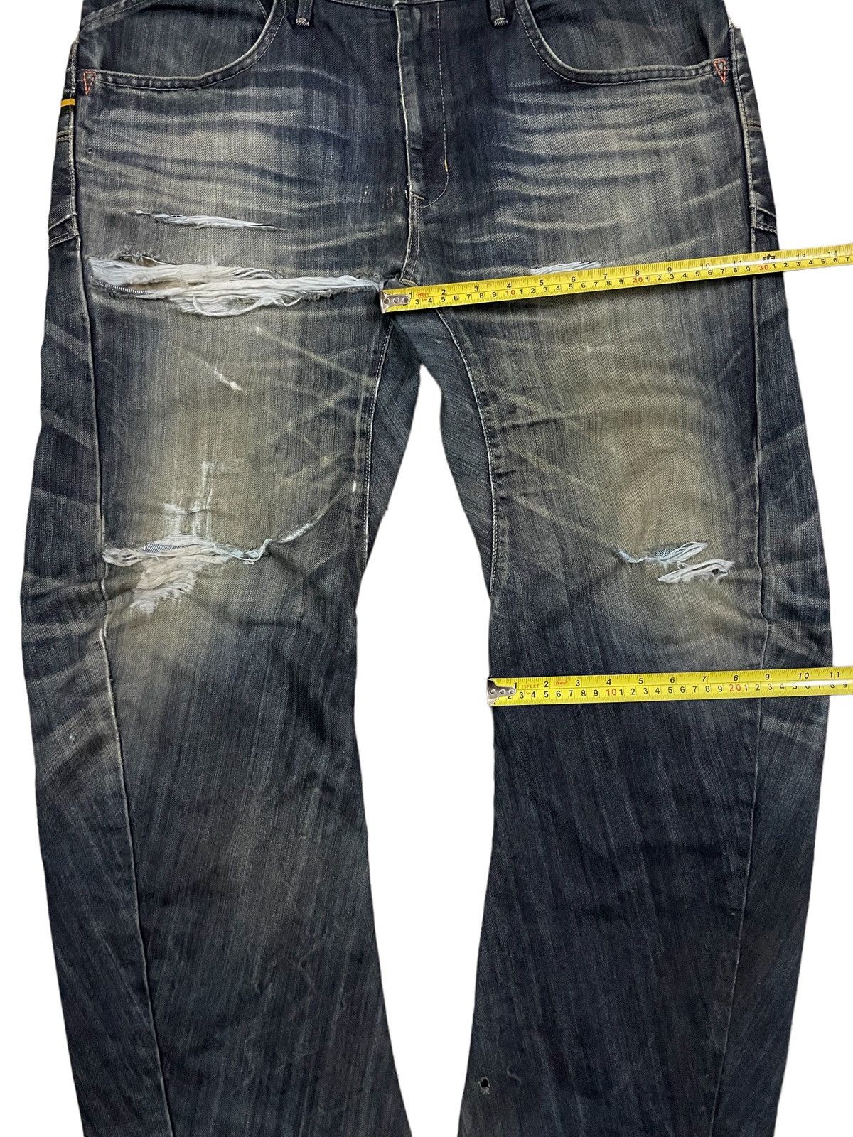 Edwin Vtg Edwin E-Function Mud Wash Camo Lining Ripped Baggy Jeans Size US 36 / EU 52 - 19 Thumbnail