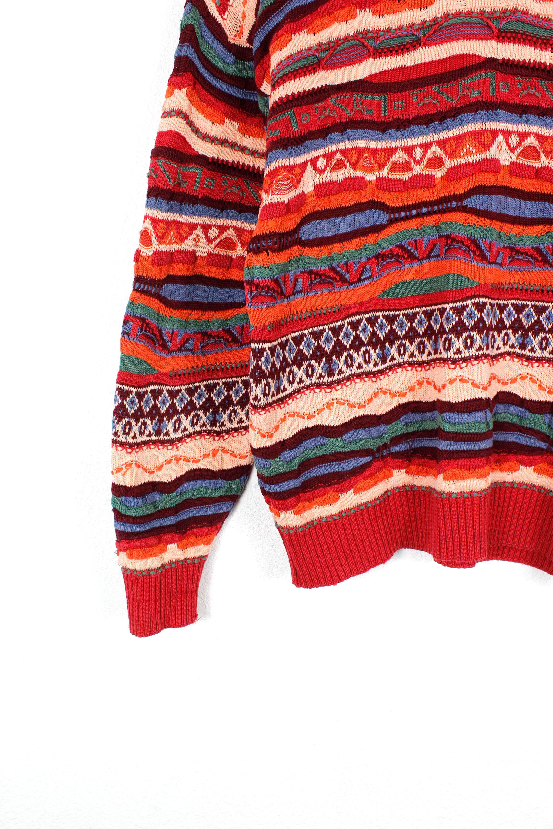Conte of Florence Vintage Conte Of Florence Coogi Style 3d Knit Sweater Size US M / EU 48-50 / 2 - 3 Thumbnail