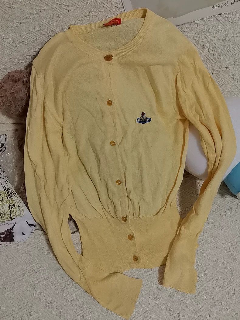 Vivienne Westwood vivienne westwood Goose yellow cardigan jacket Size L / US 10 / IT 46 - 1 Thumbnail