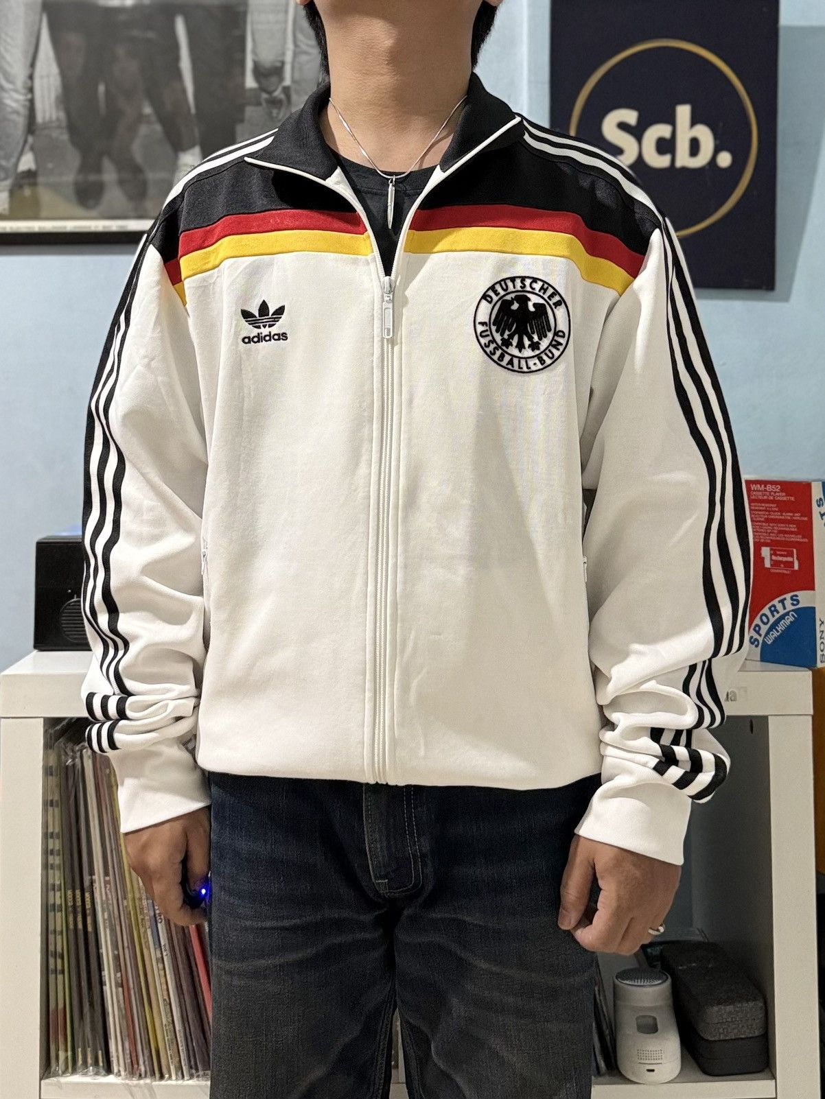 Vintage Vintage adidas germany world cup track top Size US L / EU 52-54 / 3 - 11 Thumbnail