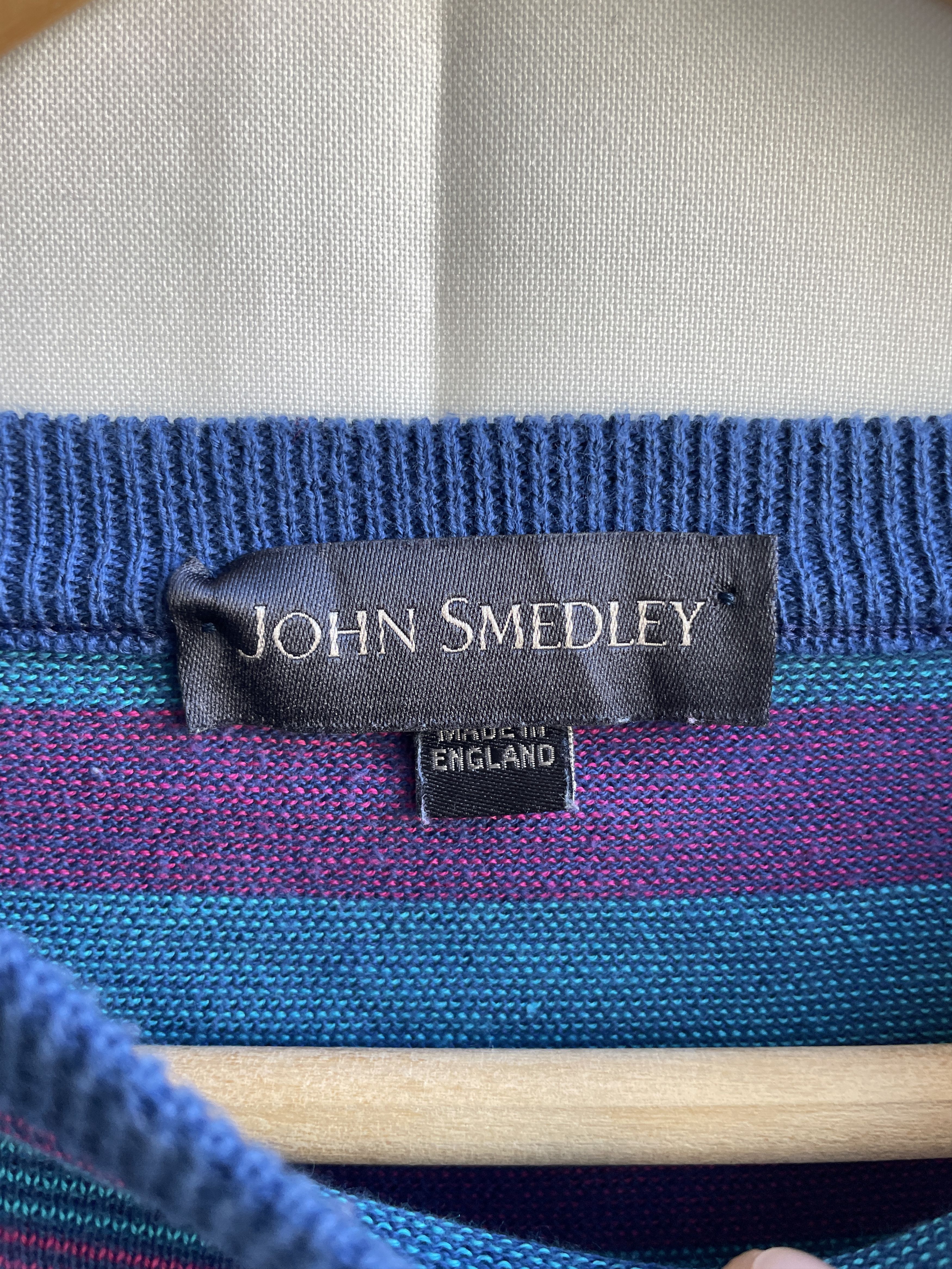 John Smedley John Smedley Striped Purple Blue Cotton Sweater Size M Size US M / EU 48-50 / 2 - 7 Thumbnail