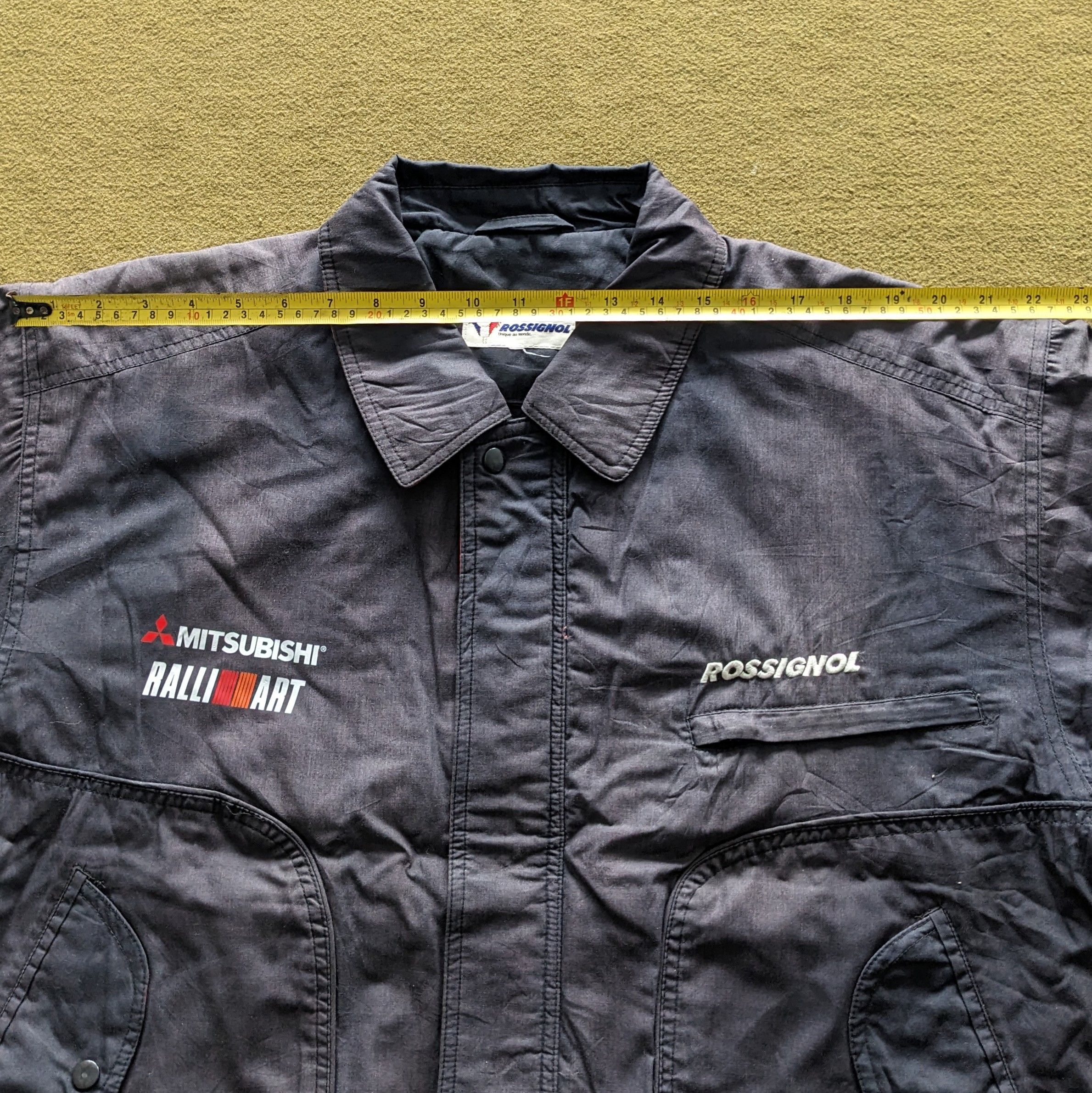 Japanese Brand Vintage MITSUBISHI RALLI ART Rossingnol Uniform Jacket Size US XL / EU 56 / 4 - 4 Thumbnail