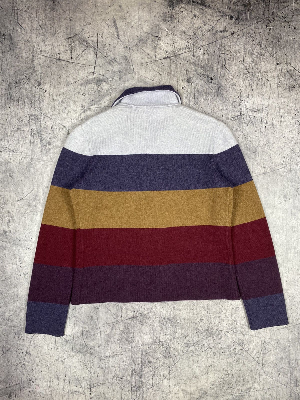 Loro Piana Rare Loro Piana Reversible Striped Cashmere Sweater Jacket Size L / US 10 / IT 46 - 9 Thumbnail