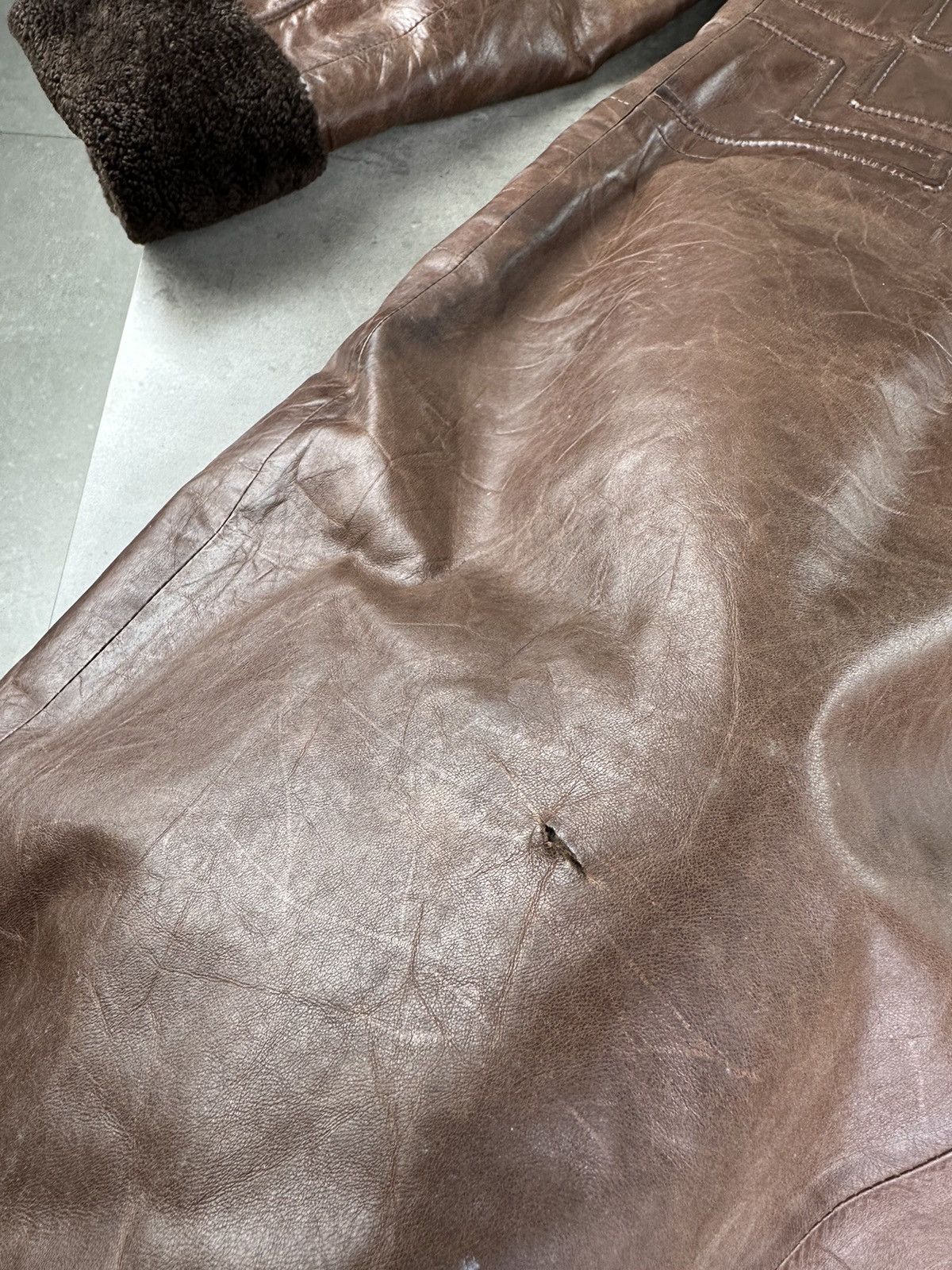 Japanese Brand Vintage Leather Coat Size XS / US 0-2 / IT 36-38 - 19 Thumbnail