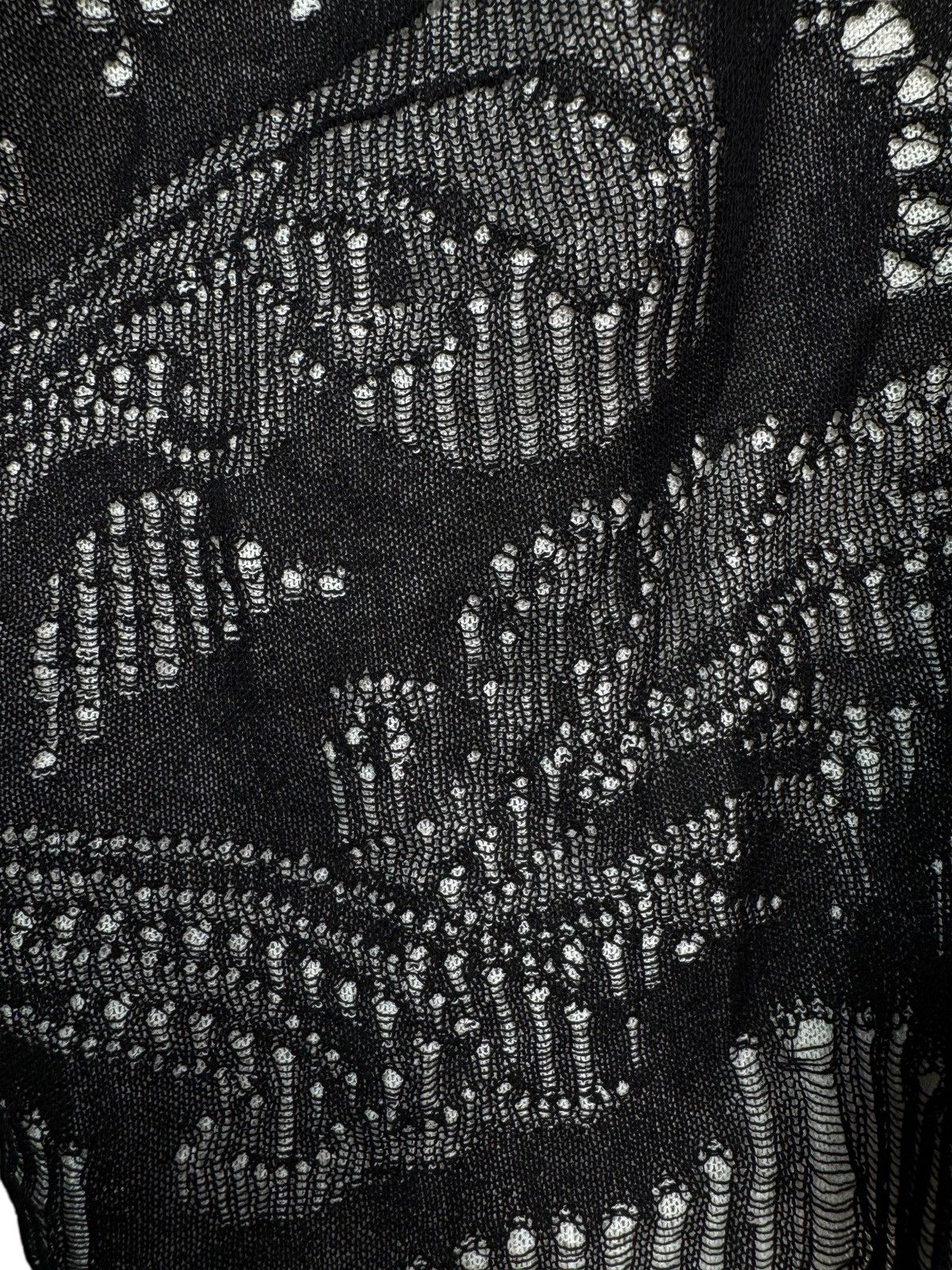 Versace Versace black drop-stitch cotton open-knit cardigan Size US M / EU 48-50 / 2 - 4 Thumbnail