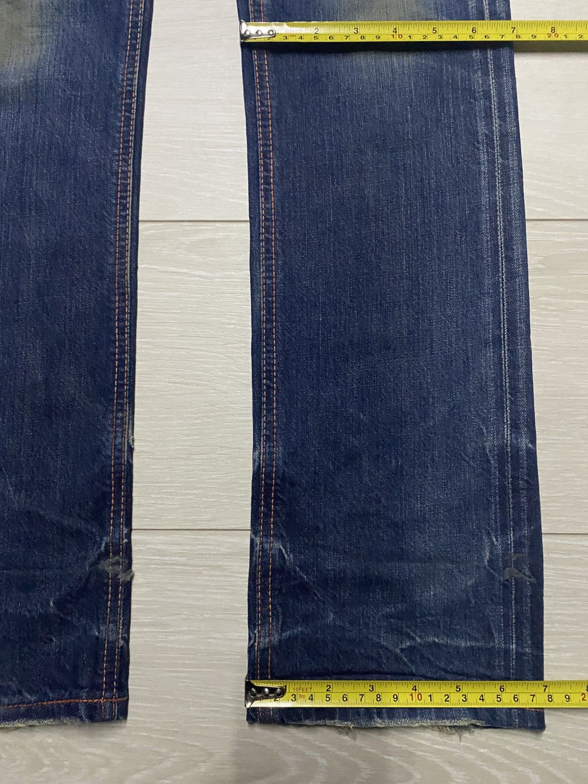 Edwin Vintagw Japanese Edwin 503 Blue Trip Mud Wash Skinny Jeans Size US 29 - 16 Thumbnail