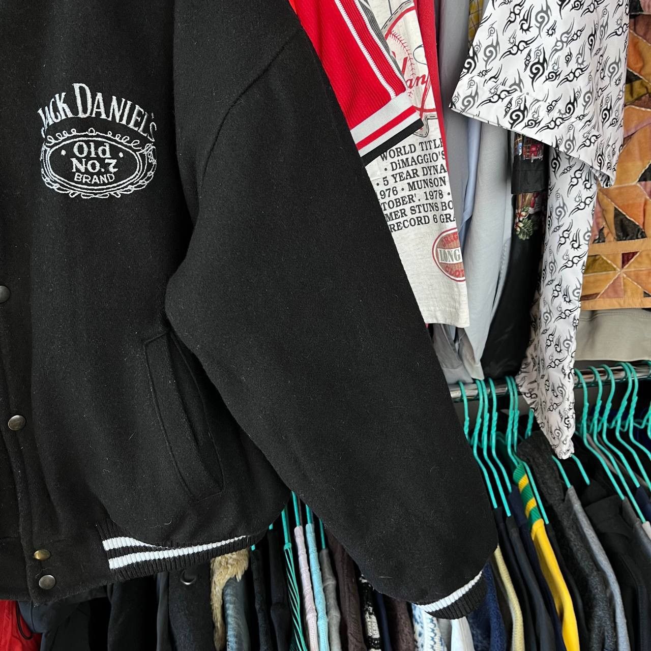 Vintage Jack Daniels Old No7 Tennessee Whiskey Wool Varsity Jacket Size US M / EU 48-50 / 2 - 4 Thumbnail
