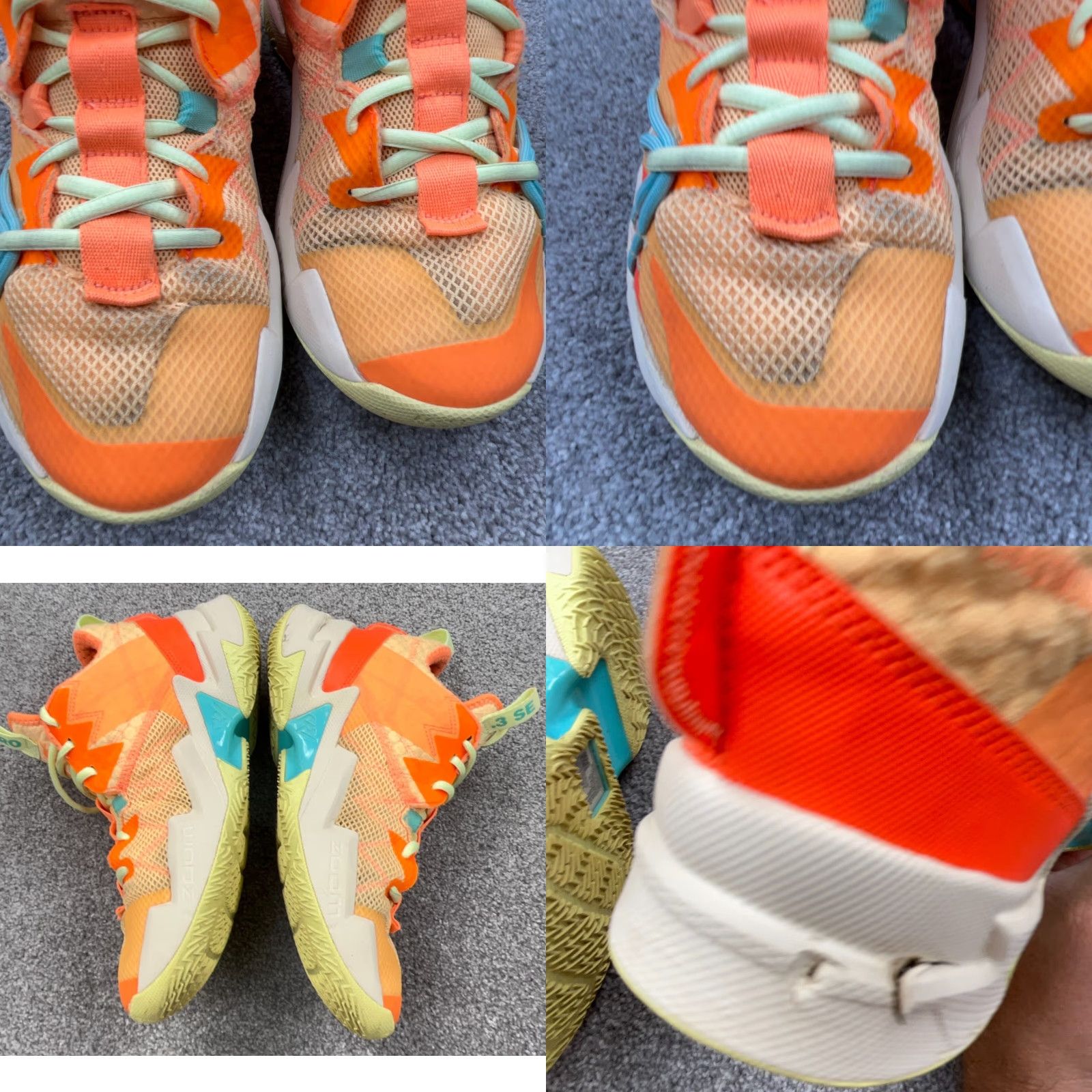 Nike Jordan Why Not Zer0.3 SE Melon Mint Mens Size 8 Sneaker Orange Nike CK6611 800 Size US 7 / EU 40 - 8 Thumbnail
