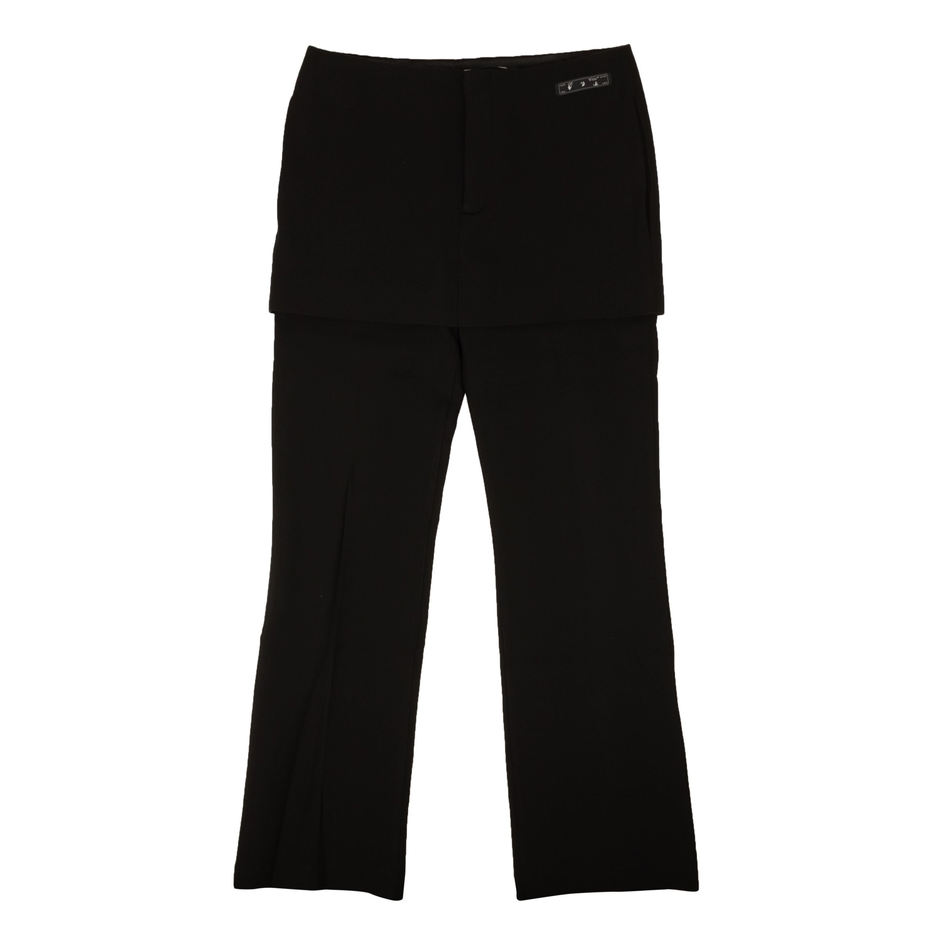 image of Off White C/o Virgil Abloh Black Mini Eve Pants Size 48, Men's