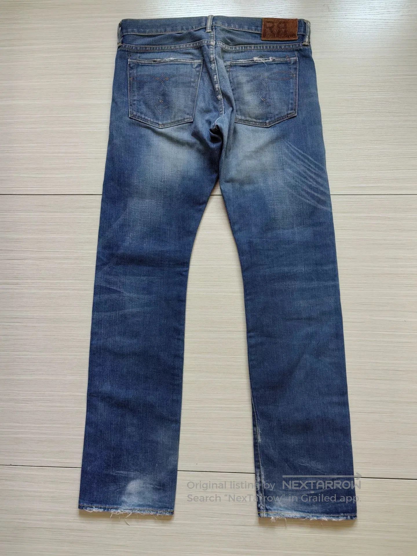 RRL Ralph Lauren RRL Slim Boot Cut Denim Jeans. Size US 30 / EU 46 - 4 Thumbnail