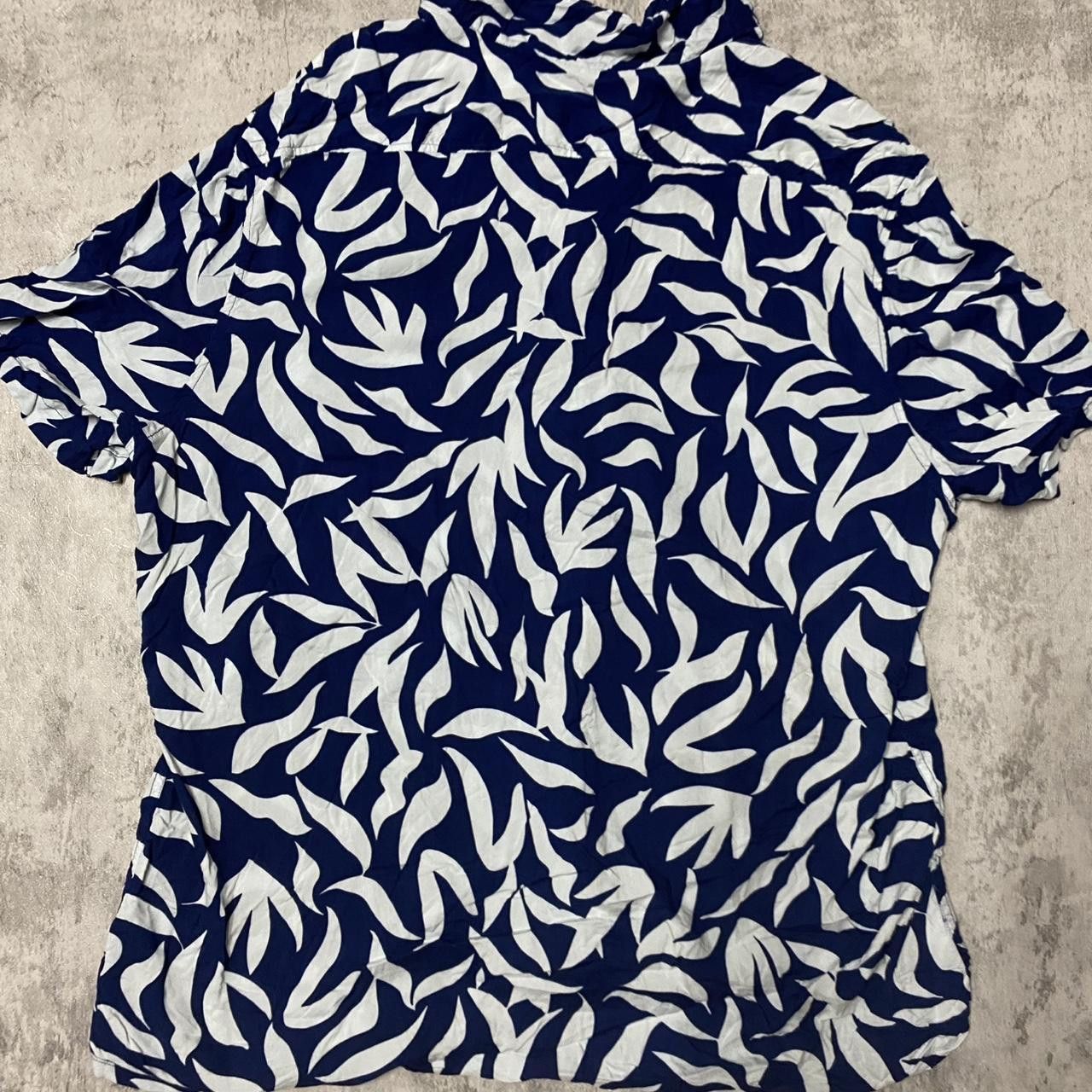 Other Navy and white floral button-up shirt #floralshirt Size US XXL / EU 58 / 5 - 4 Thumbnail