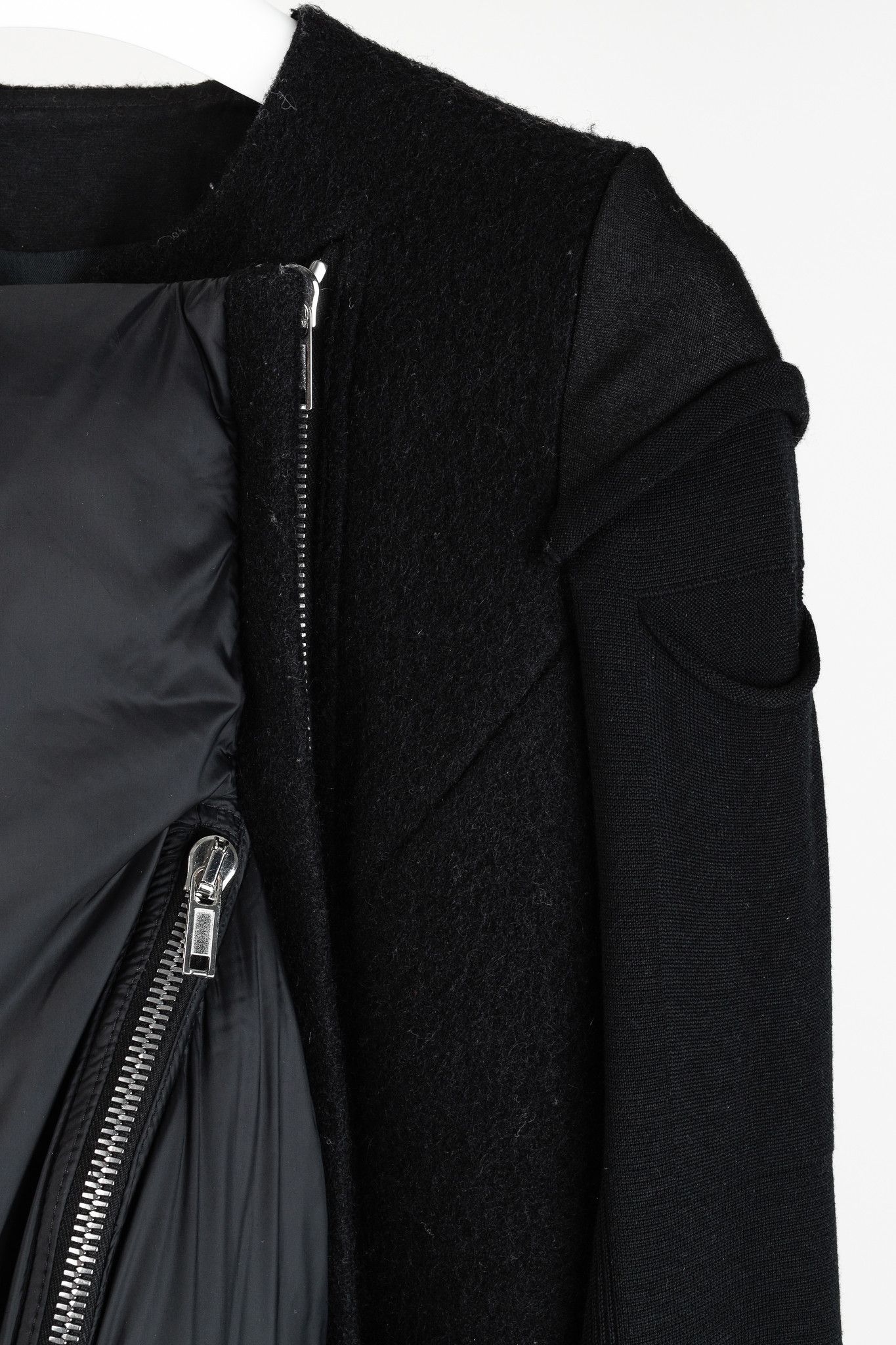 Rick Owens Rick Owens AW/17 Runway Wool Asymmetrical Front Zip Jacket Size XS / US 0-2 / IT 36-38 - 5 Thumbnail