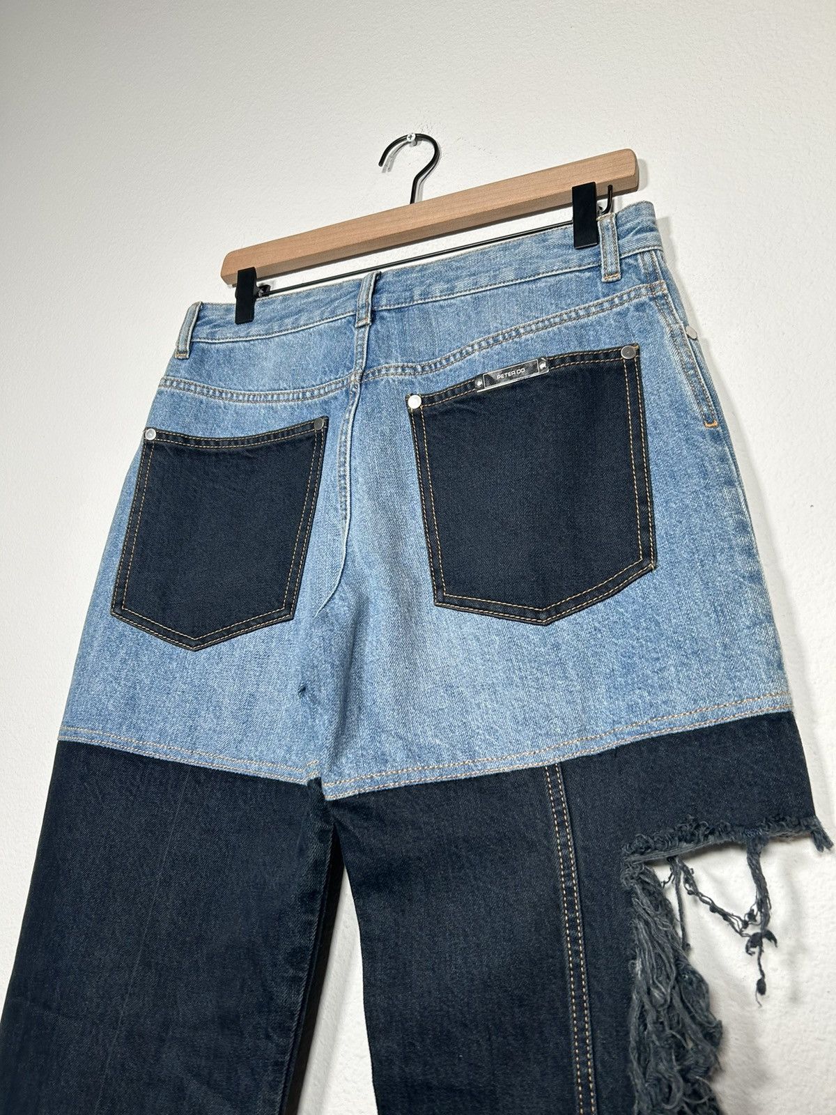 Peter Do SS21 Distressed Combo Jeans Size US 30 / EU 46 - 4 Thumbnail