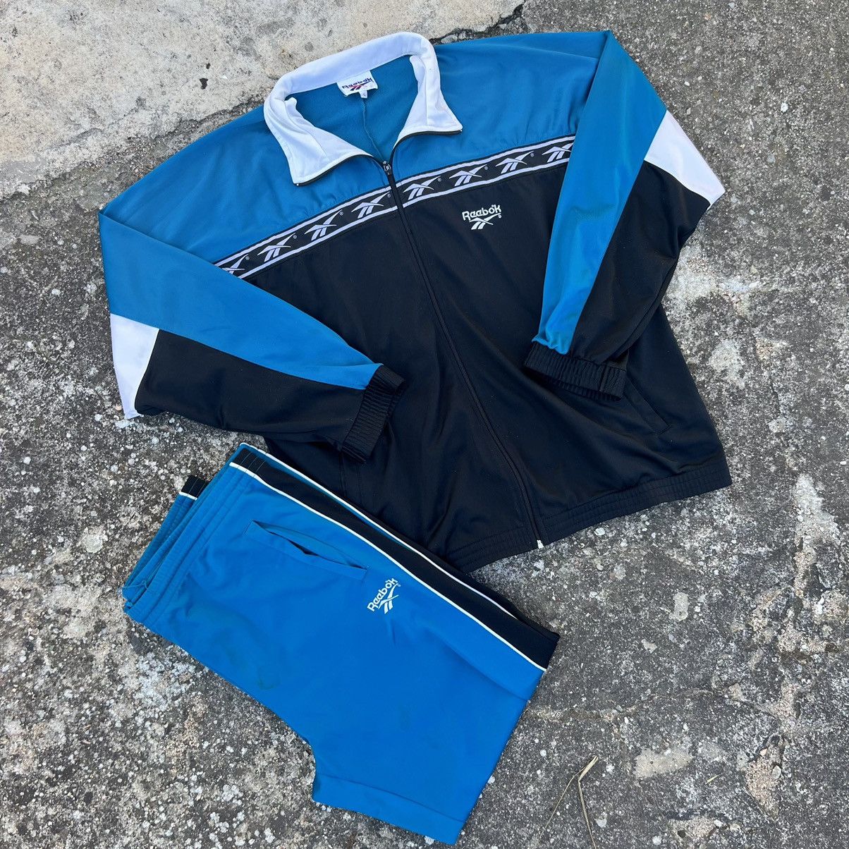 Reebok × Vintage VINTAGE 90S REEBOK NAVY BOXY NYLON JUMPSUIT Size US XL / EU 56 / 4 - 2 Thumbnail