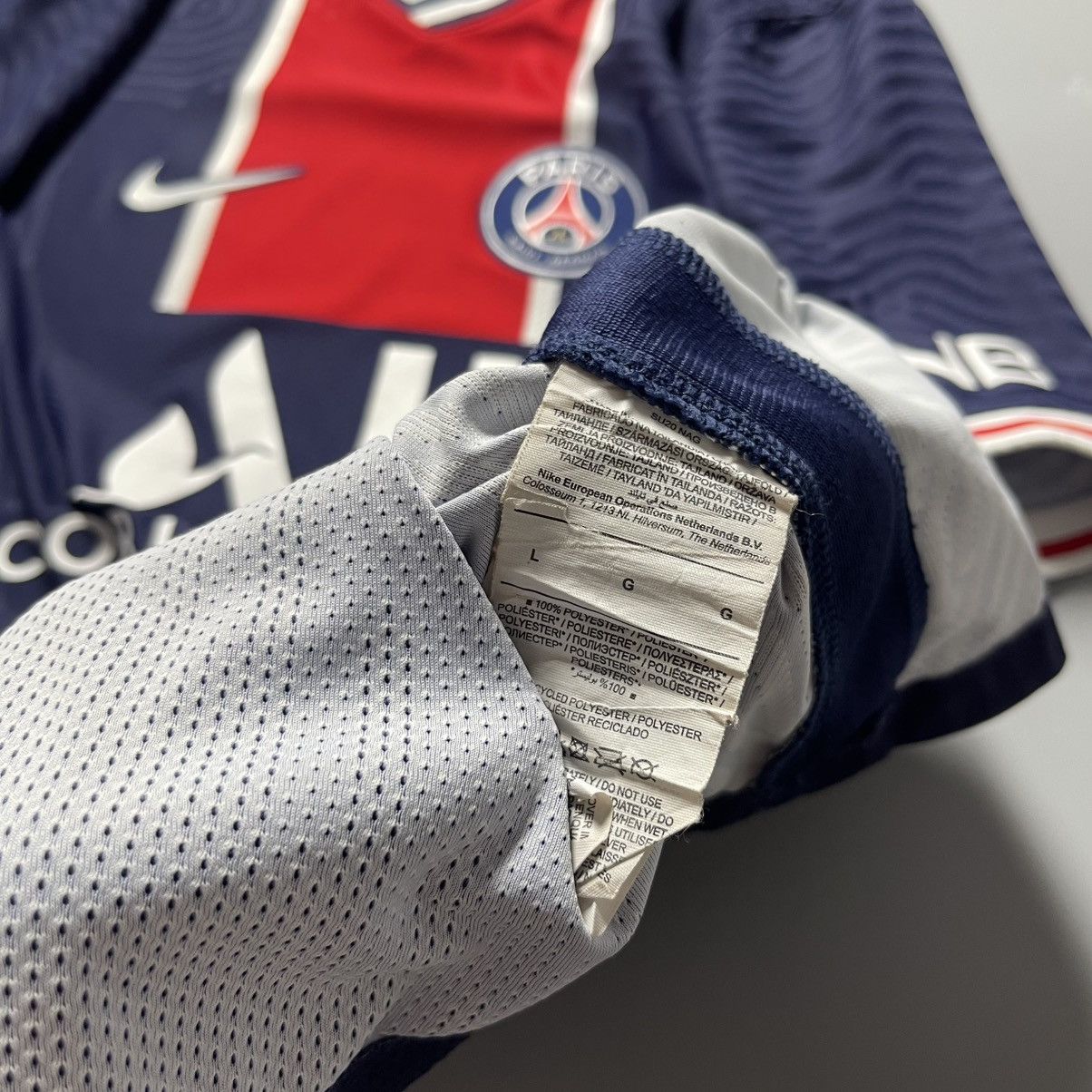 Vintage PSG NIKE VAPORKNIT 2020/2021 FOOTBALL HOME JERSEY #7 MBAPPE Size US L / EU 52-54 / 3 - 13 Thumbnail