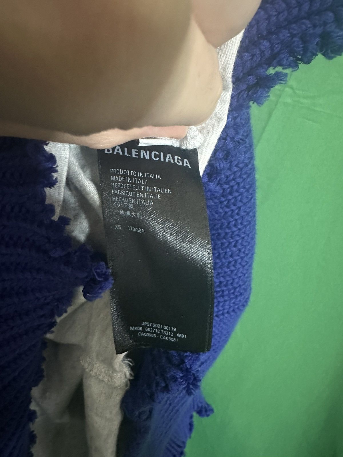Balenciaga 2021 Destroyed Layered Hybrid Knit Campaign Hoodie NWT Size US XS / EU 42 / 0 - 14 Thumbnail