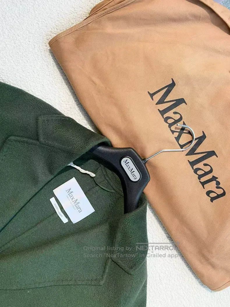Max Mara Max Mara Green cashmere coat Size S / US 4 / IT 40 - 4 Thumbnail