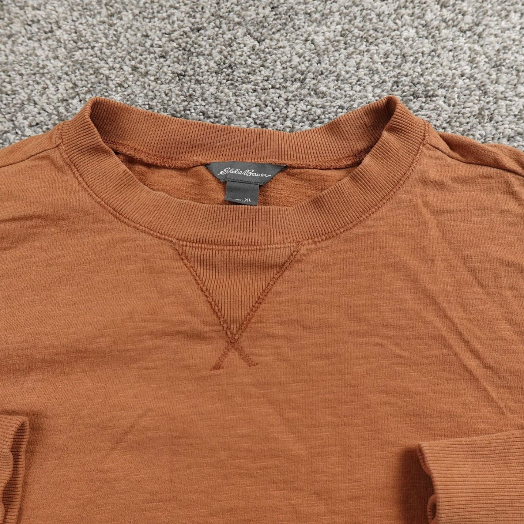 Eddie Bauer Eddie Bauer Sweatshirt Womens XL Brown Orange Pullover Crewneck Sweatshirt Outdoor Size XL / US 12-14 / IT 48-50 - 3 Thumbnail